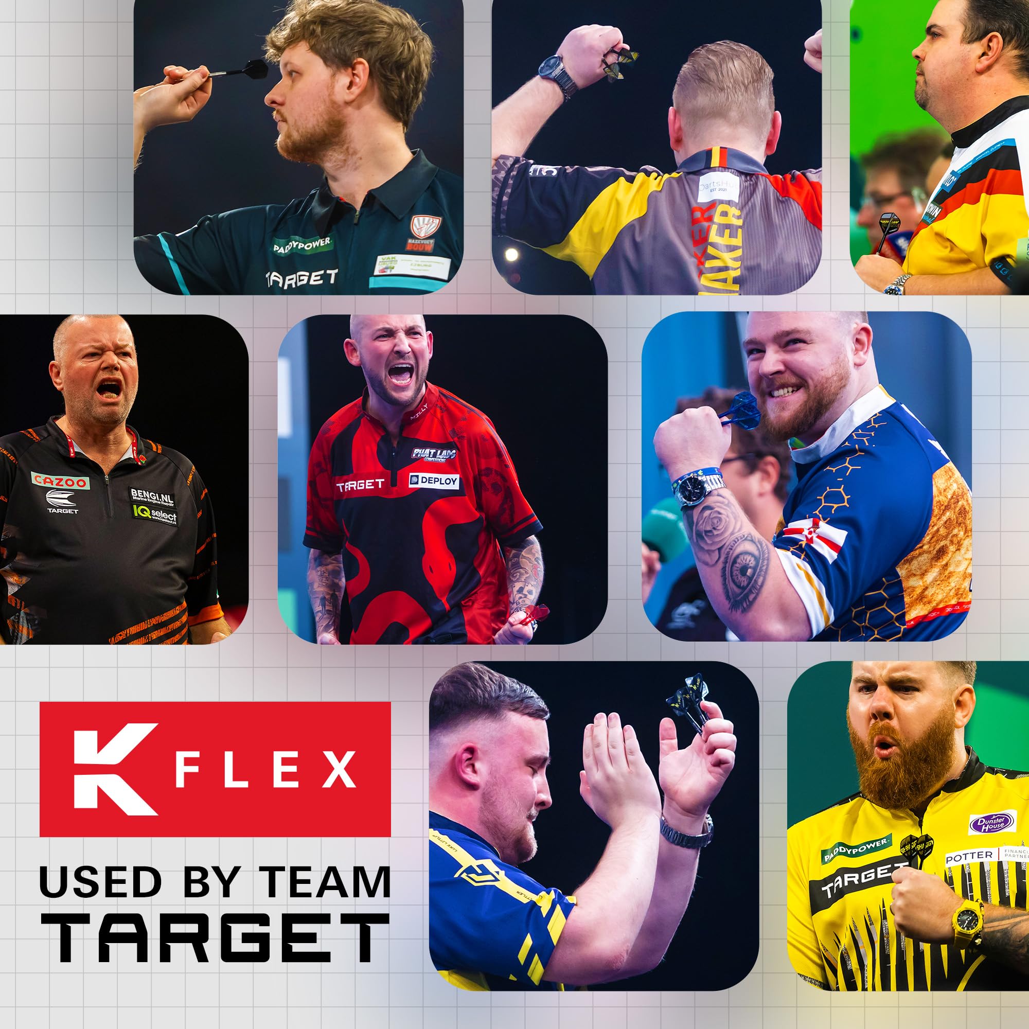 Target Darts K Flex Integrated Dart Flights And Shafts  No.2 Pink (Short) | Pack Of 3 K-Flex - No2  Kflex All In One Moulded Dart Flight & Stem | Professional Dart Accessories