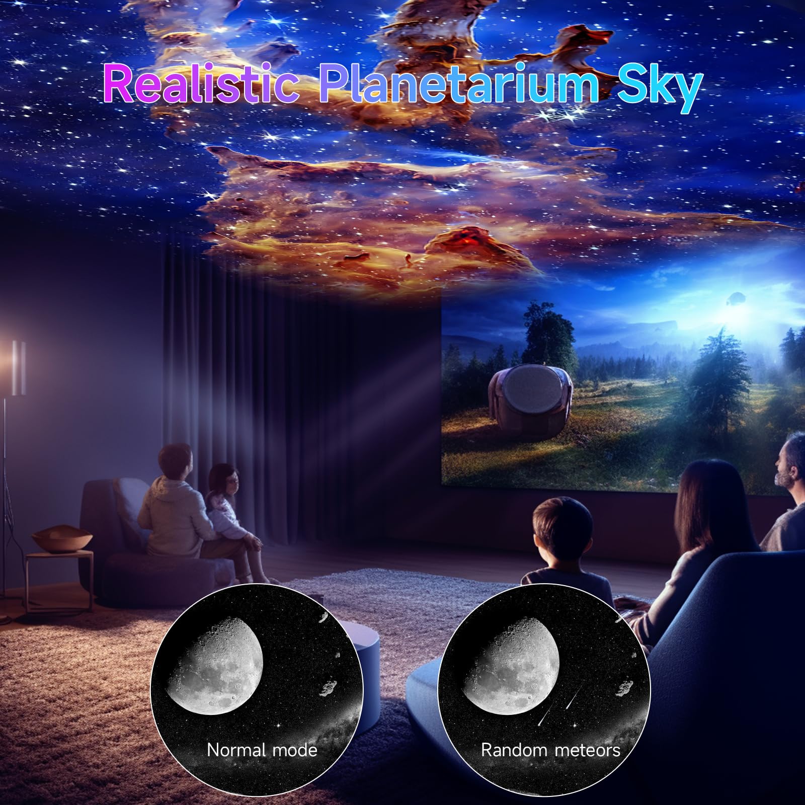 Planetarium Galaxy Projector For Bedroom, Hd 13 In 1 Star Projector For Adults Kids, Galaxy Night Light With Meteor Milky Way Ad
