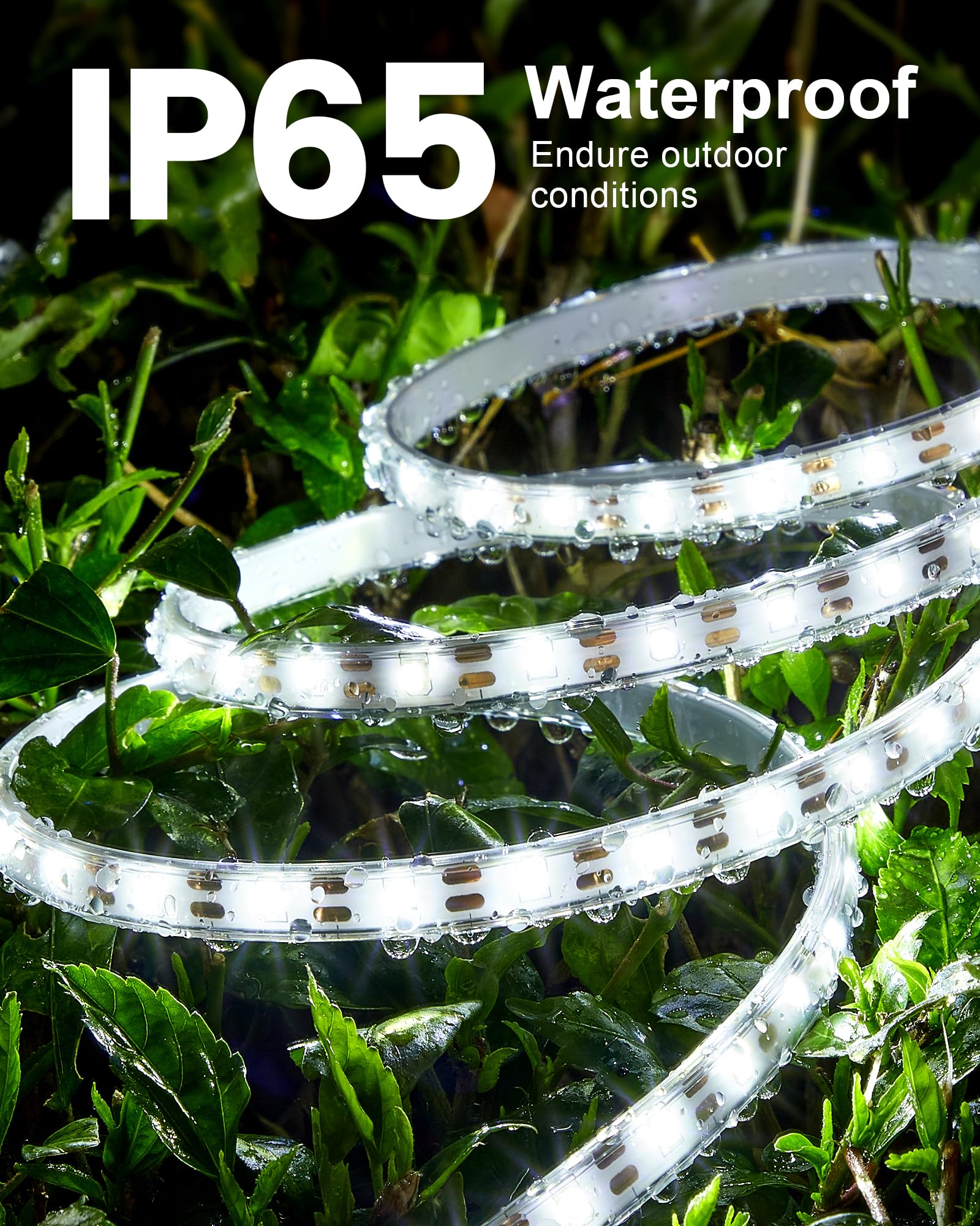 Lifengsoler 32.8Ft Led Strip Lights Outdoor, 600Leds Solar & Usb Powered Dimmable Led Strip Lights With Remote, Ip65Waterproof S