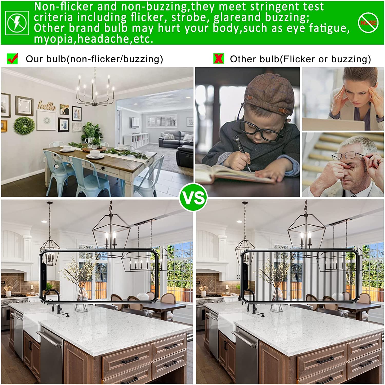 LVYE E12 Frosted LED Bulb 6W Dimmable 600LM Daylight Glass 6-Pack