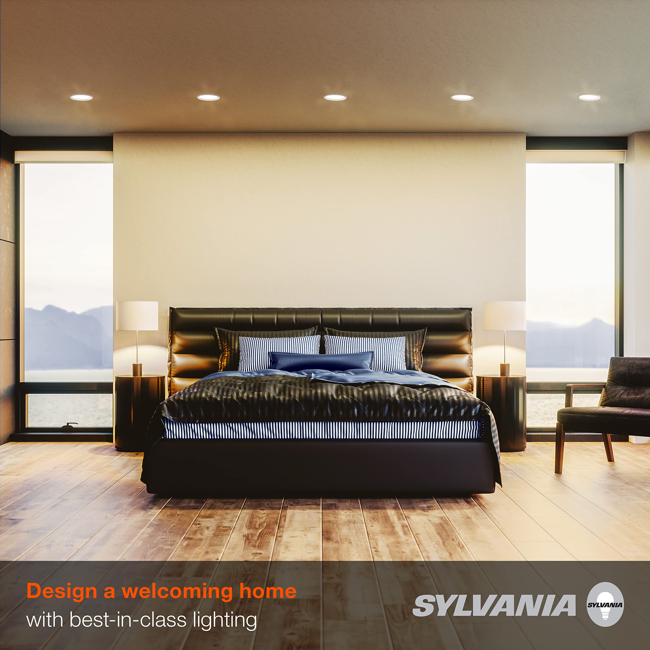 Sylvania Br30 Led Flood Light Bulb, 100W = 17W, Dimmable, 10 Year, Medium Base, 1450 Lumens, 2700K, Soft White - 4 Pack (40070)