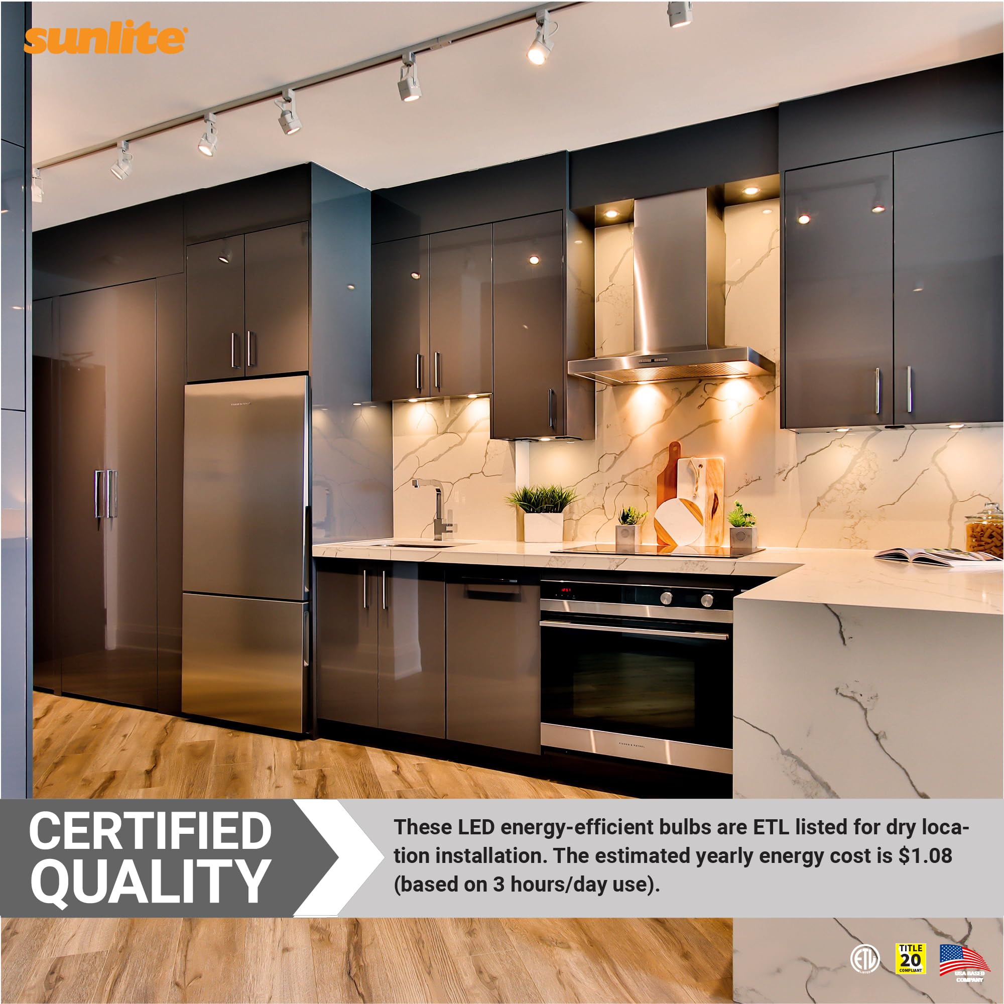 Sunlite 41806 Led Par30 Reflector Light Bulb, 9 Watts (75W=), 750 Lumens, Medium E26 Base, 90 Cri, Dimmable, Floodlight, Energy