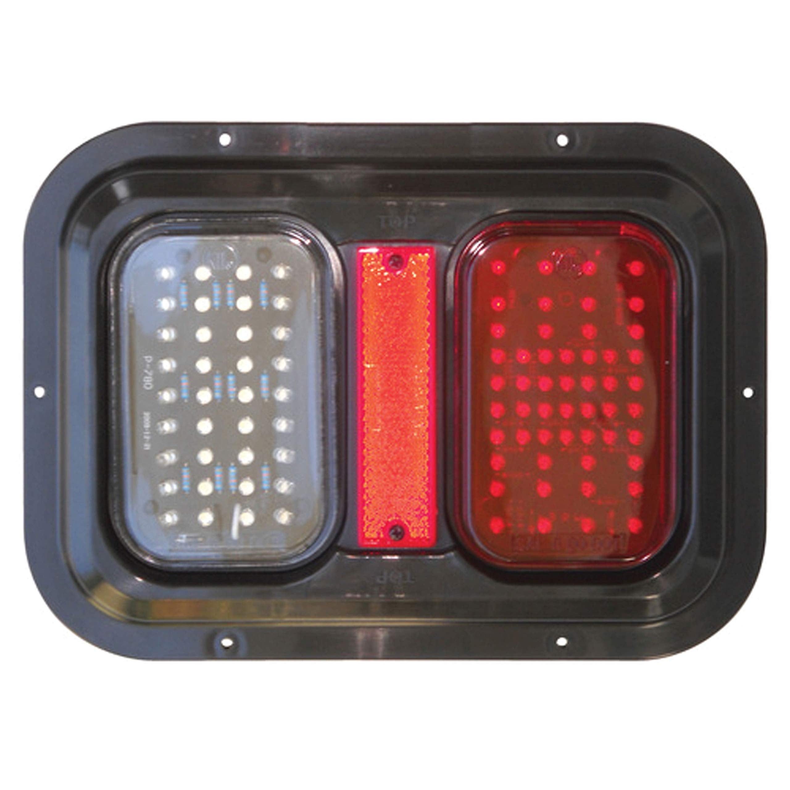 Diamond Group 52721 Weatherproof Led Tail Lamp/Turn Signal/Brake Light With Led Back-Up Light