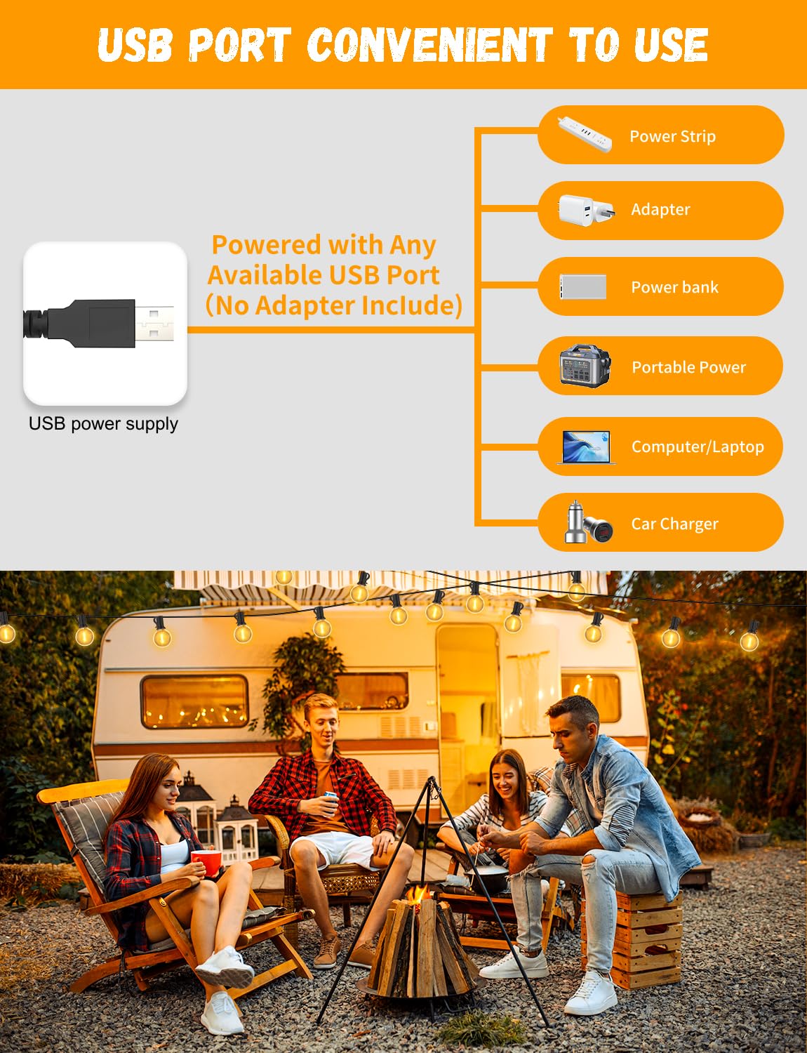 Ikery 100Ft Rgb Outdoor String Lights - 50 Waterproof Globe Bulbs For Patio, Garden, Halloween, Christmas