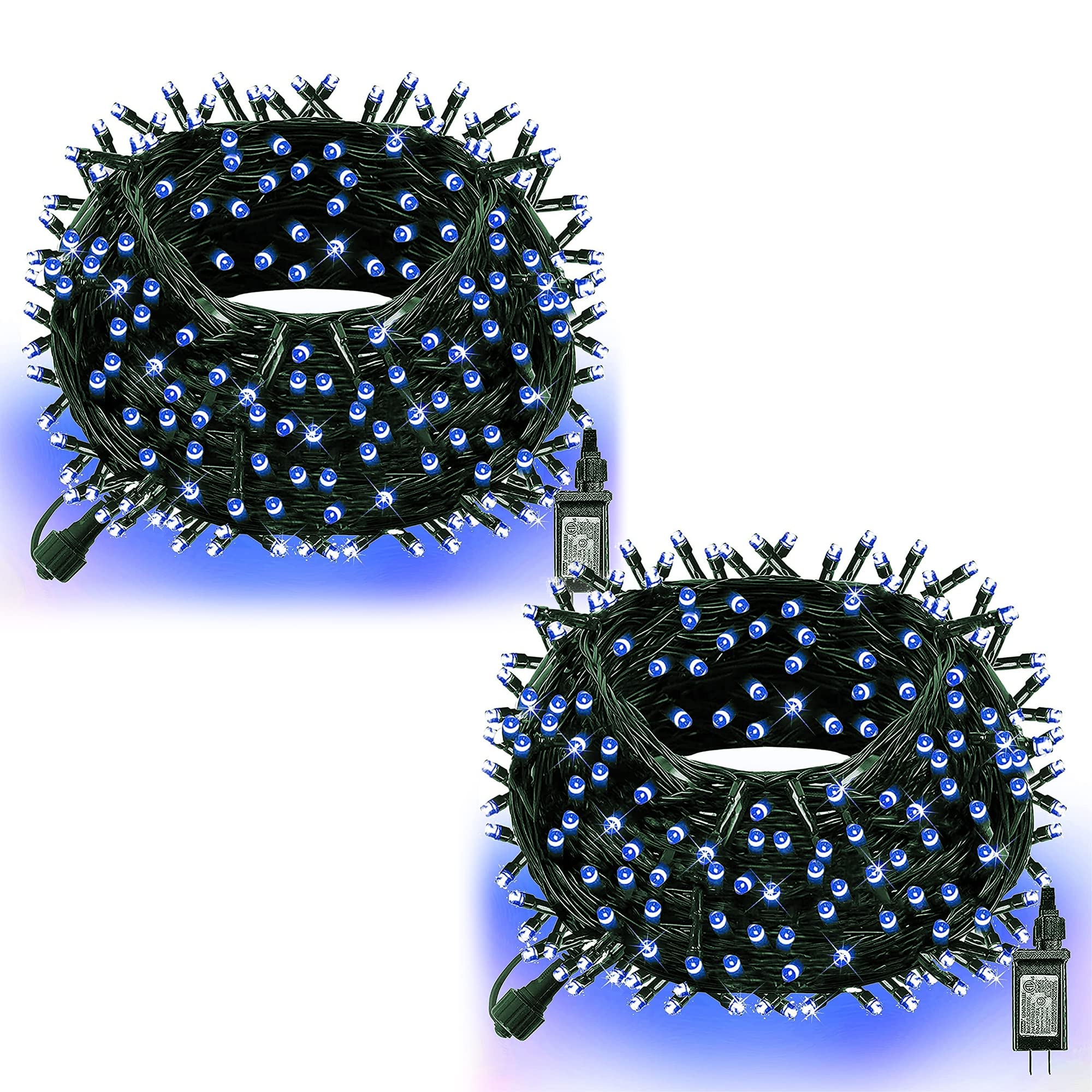 Dazzle Bright Halloween String Lights, 132FT 400 LED Connectable Black Wire 8 Modes String Lights, Waterproof Halloween Decorati
