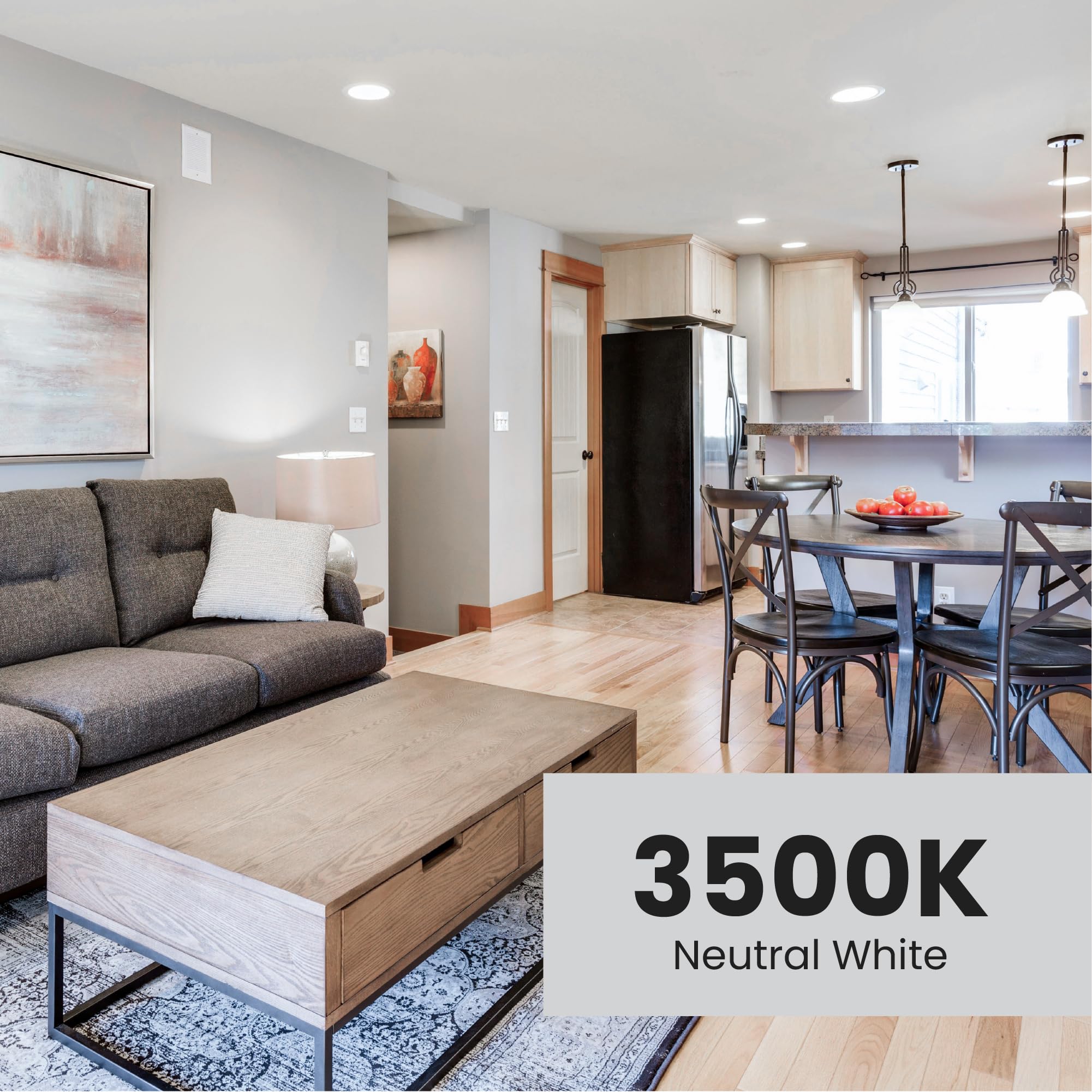 Feit Electric BR30 LED Light Bulb, 65W Equivalent, Track Light Bulb, Dimmable, E26 Base, CRI 90, 650 Lumens, 3500K Neutral White