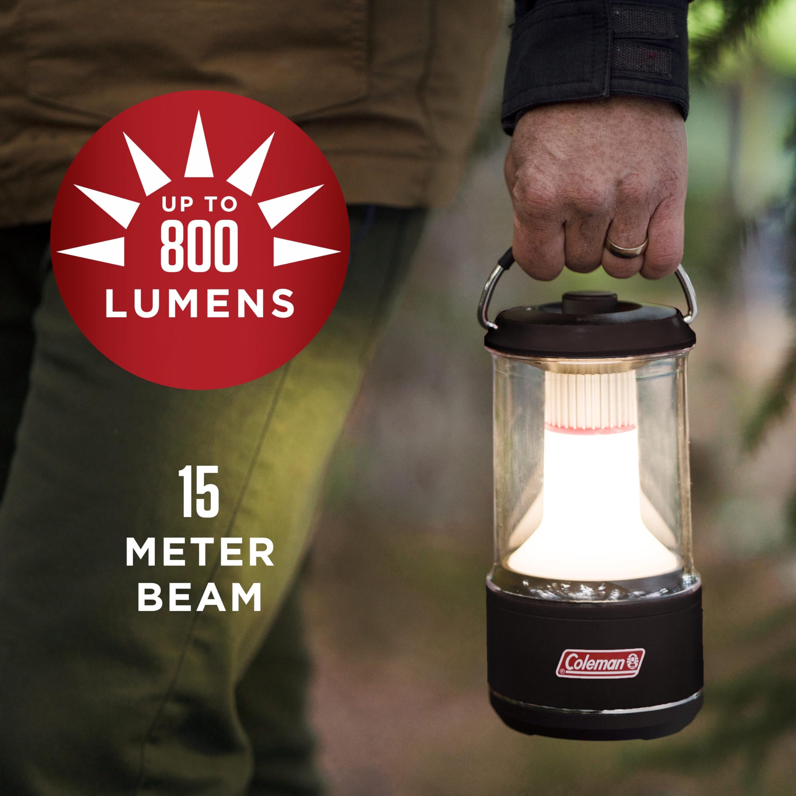 Coleman 1000L LED Lantern - Water-Resistant, Enhanced Battery Life, One Size, Multicolor, Model 2000033830