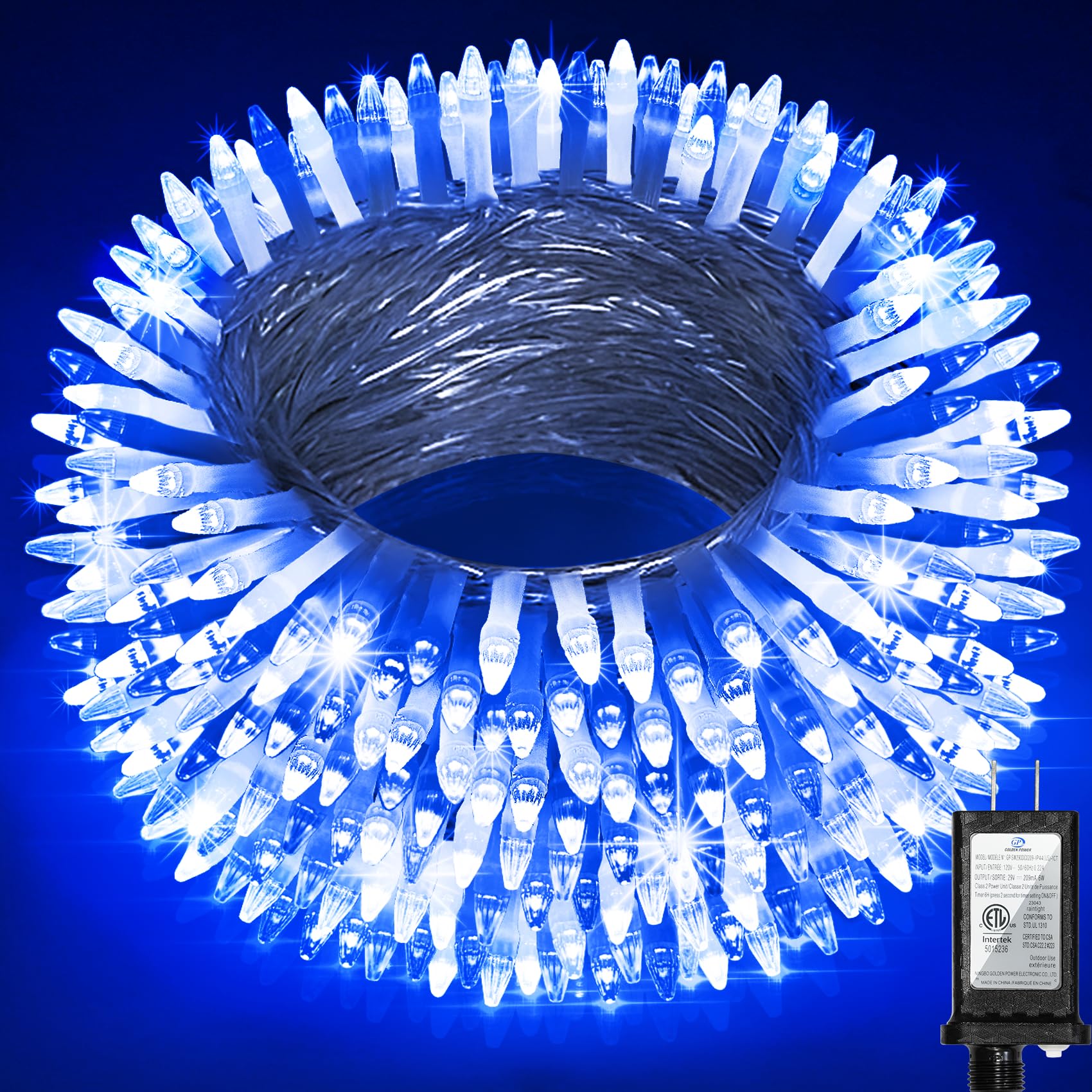 350Led Christmas Lights Indoor Outdoor  90Ft 12 Modes Blue And Cool White Led String Lights With Timer Dimmable  Waterproof Tree Lights For Xmas Patio Yard Fence Wedding Bedroom Garden Decor