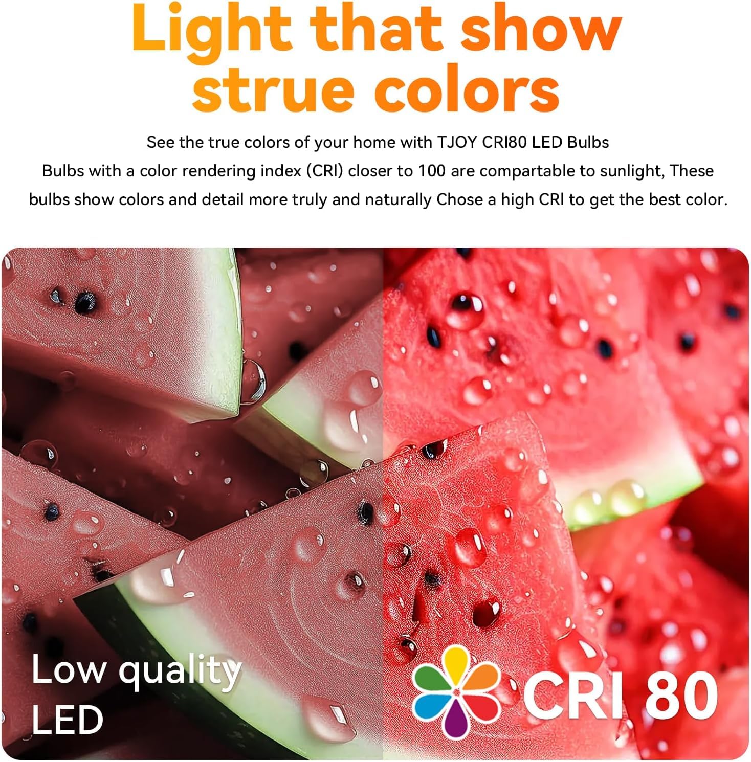 Tjoy 6 Pack Br30 Led Bulb 65W Equivalent, Dimmable Led Flood Light Indoor, E26 Base, 2700K Warm White, 9W, 800 Lm, Recessed Ligh