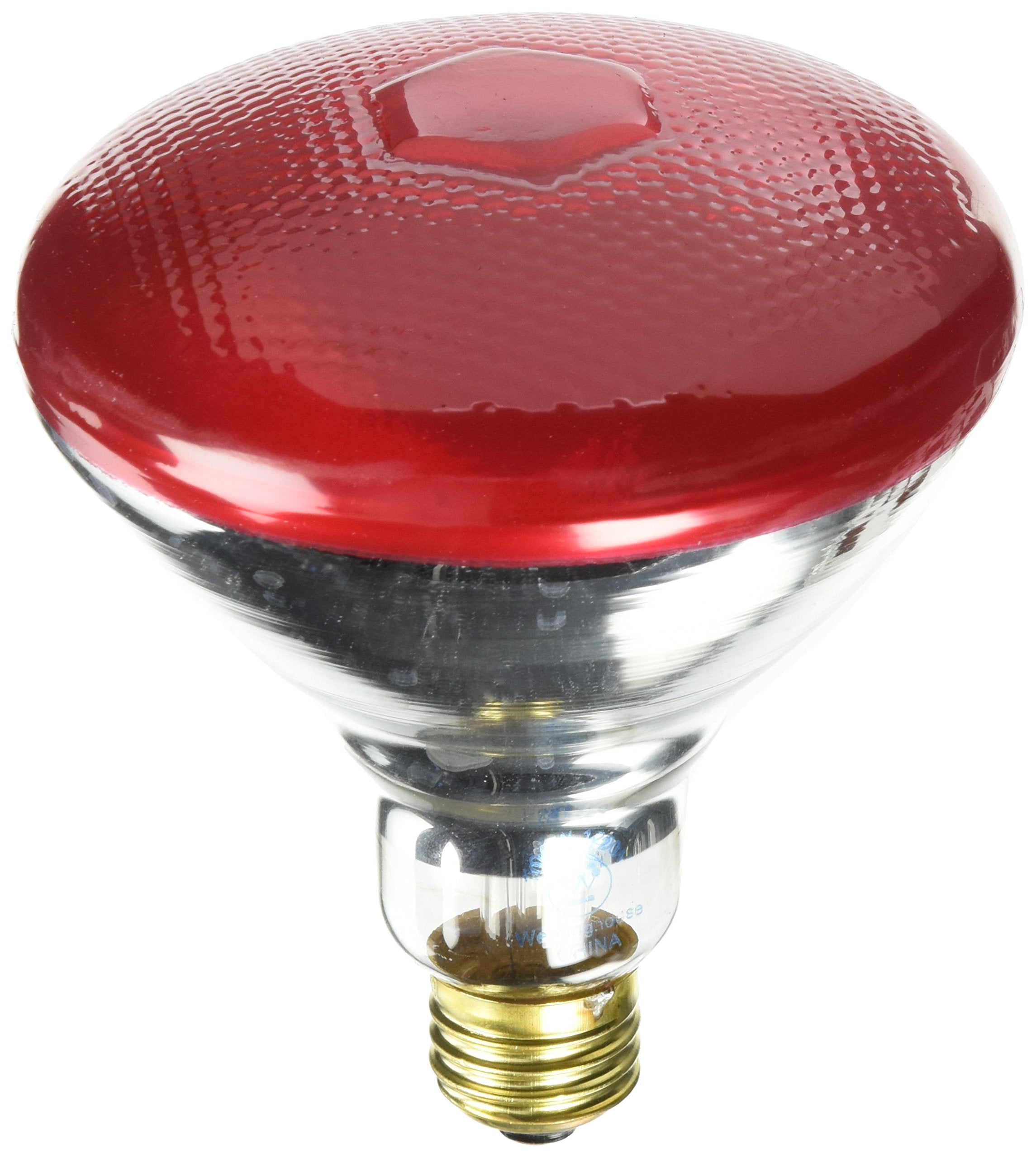 Westinghouse BR38 Incandescent Light Bulb, 100 Watt, 120 Volt, Red, 1 Count, Model 0441000