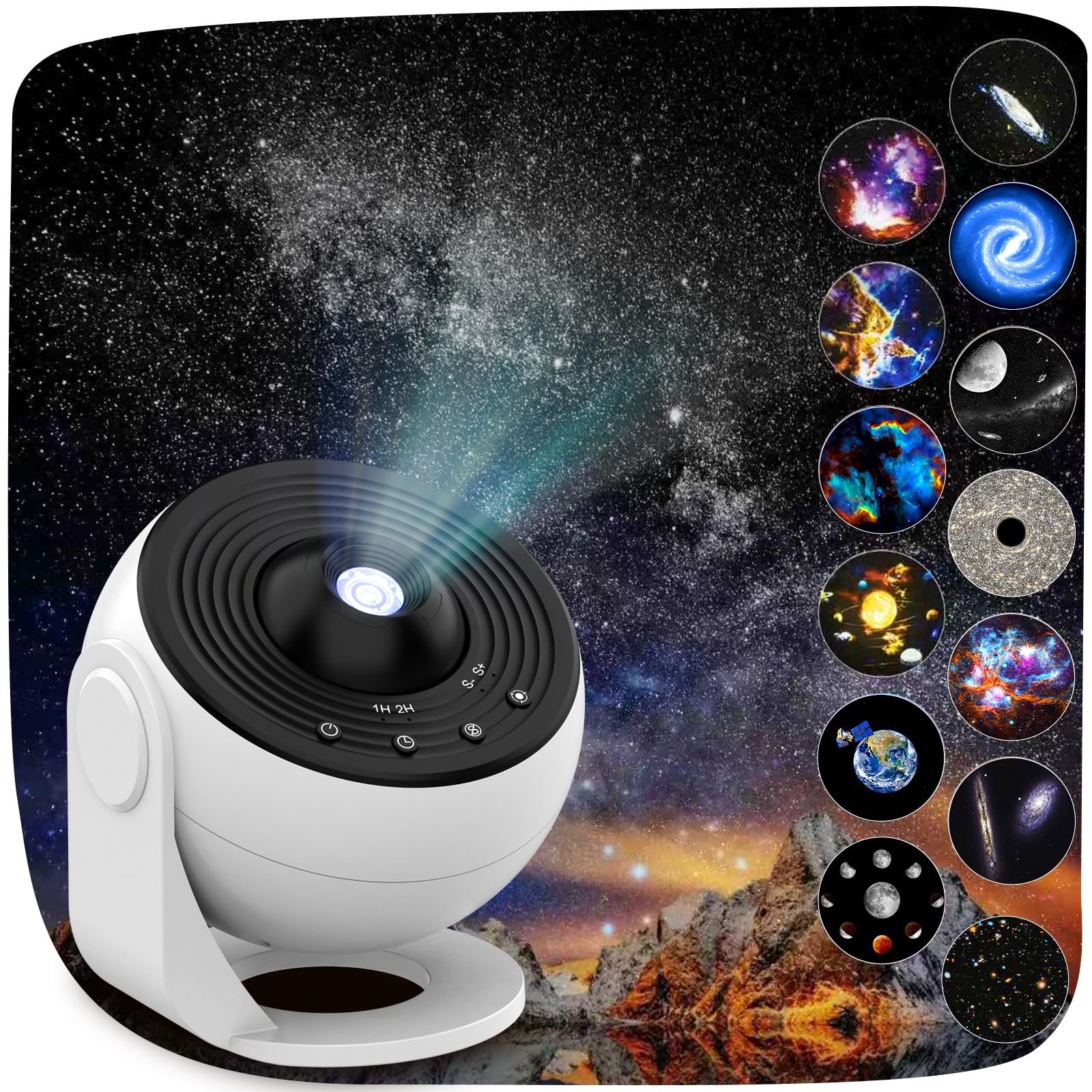 Galaxy Projector Pro  13 in 1 Home Planetarium Galaxy Projector for Bedroom  Star Projector Galaxy Light with Timer  Adjustable Focus Night Light Projector