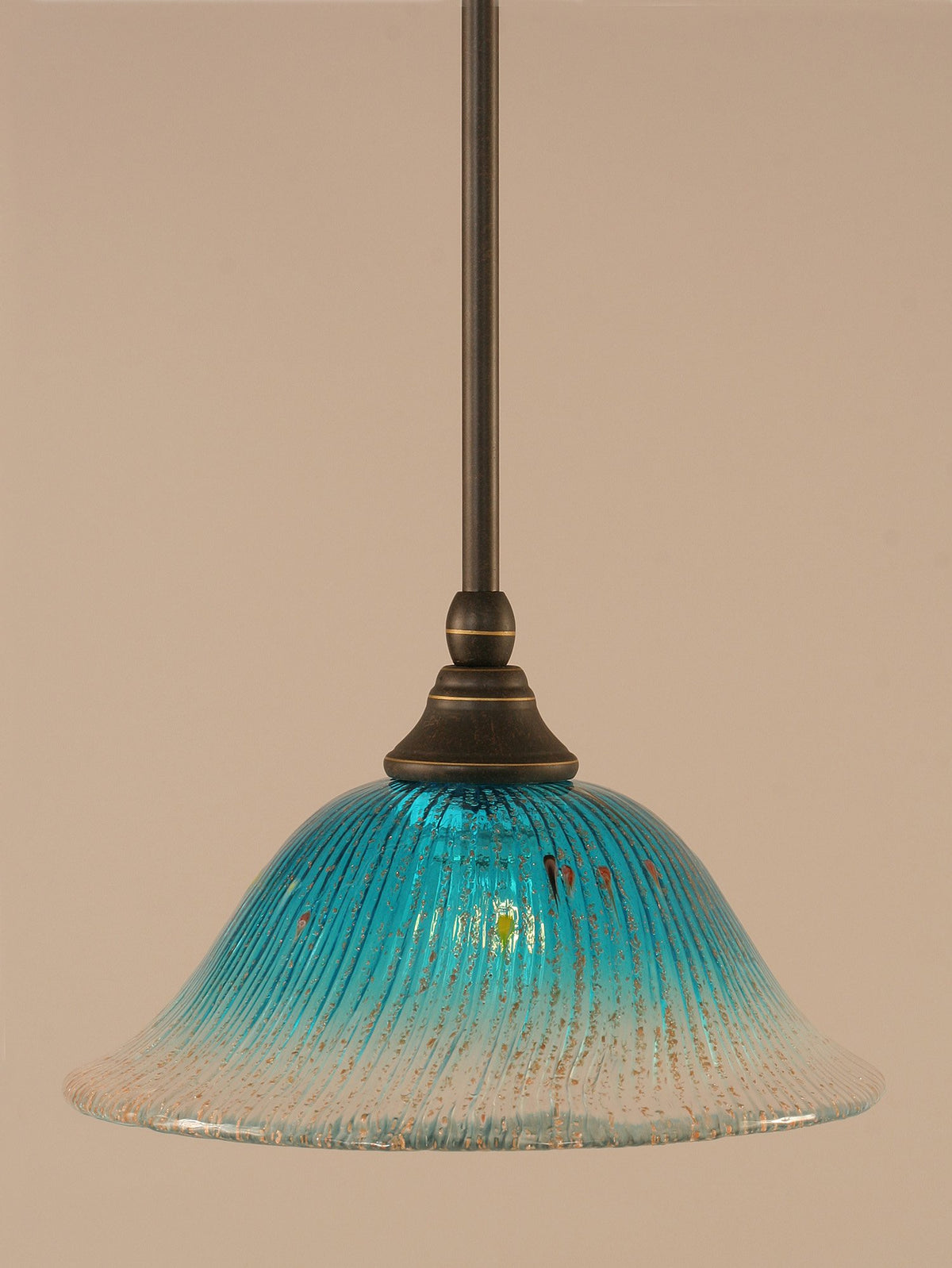 Toltec Lighting 1 Light Mini Pendant In Dark Granite (23-Dg-438)