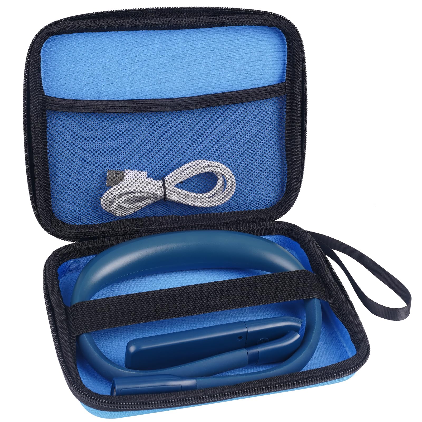 EastPin LED Neck Reading Light with Black Storage Case, Ideal for Reading, Crafting, and Outdoor Use, Blue, Model GH-9
