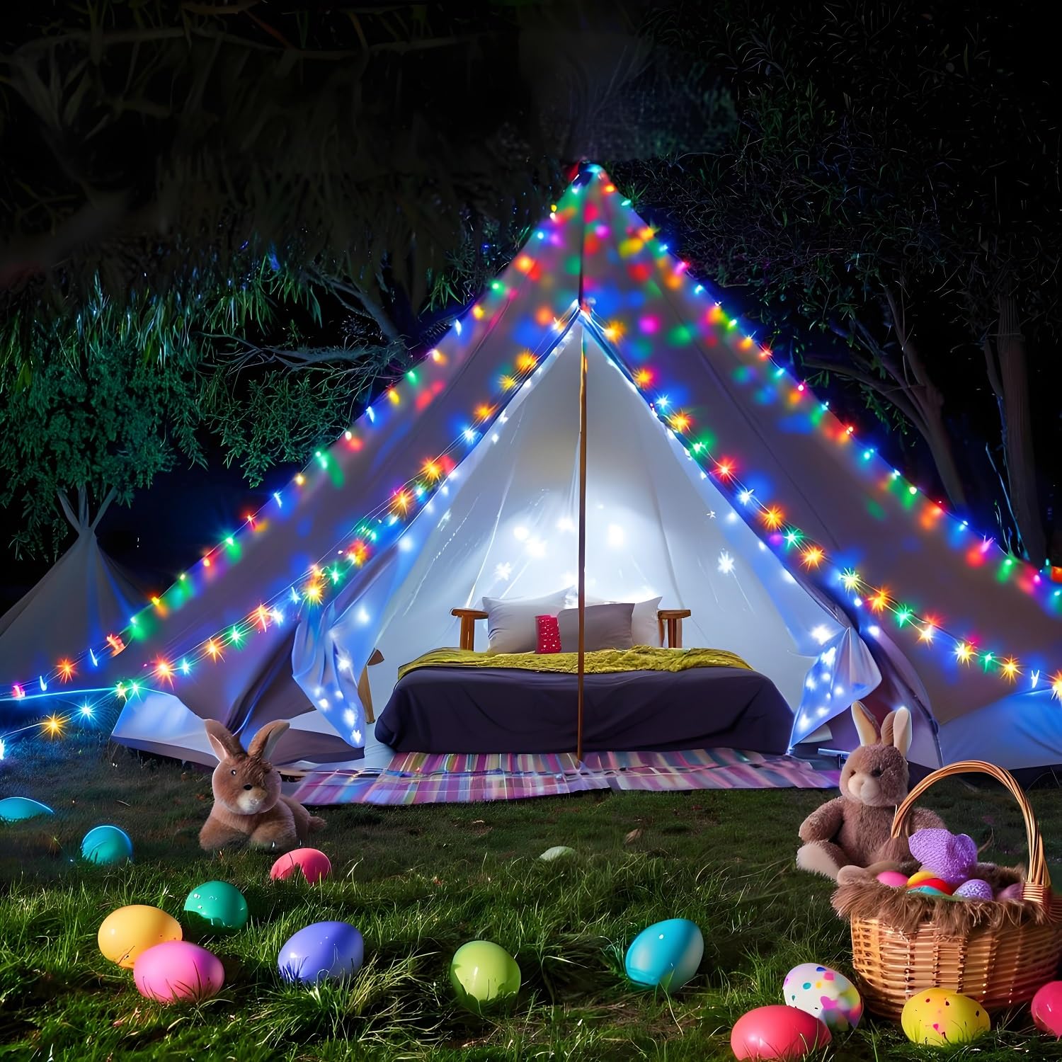 Cattlite LED Rope Lights, 132Ft, 400 LEDs, Waterproof, Multicolor, Outdoor Decorations