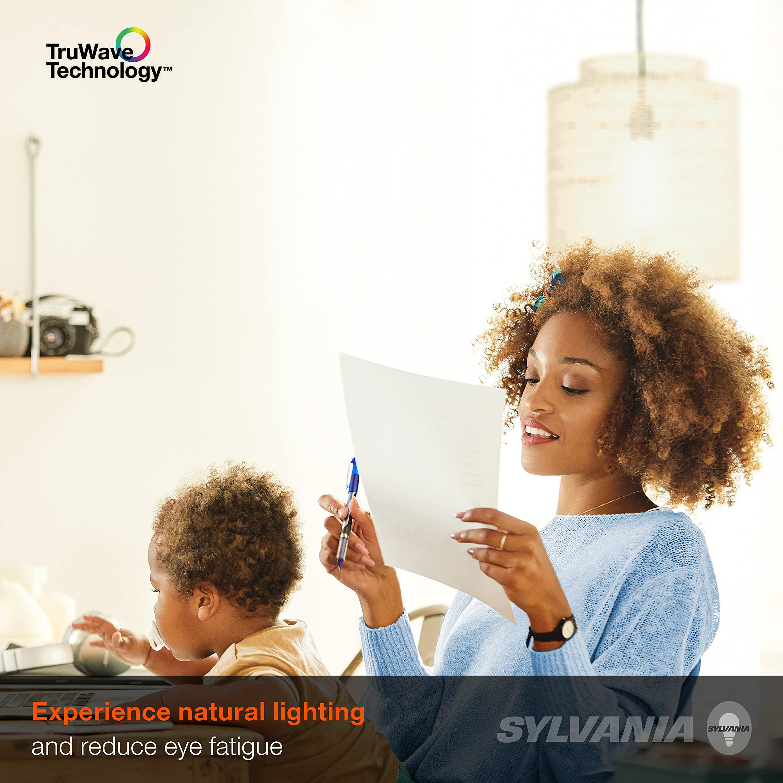 Sylvania Led Truwave Natural Series A19 Light Bulb, 60W Equivalent, Efficient 8W, Dimmable, Medium Base, 800 Lumens, Clear, 2700