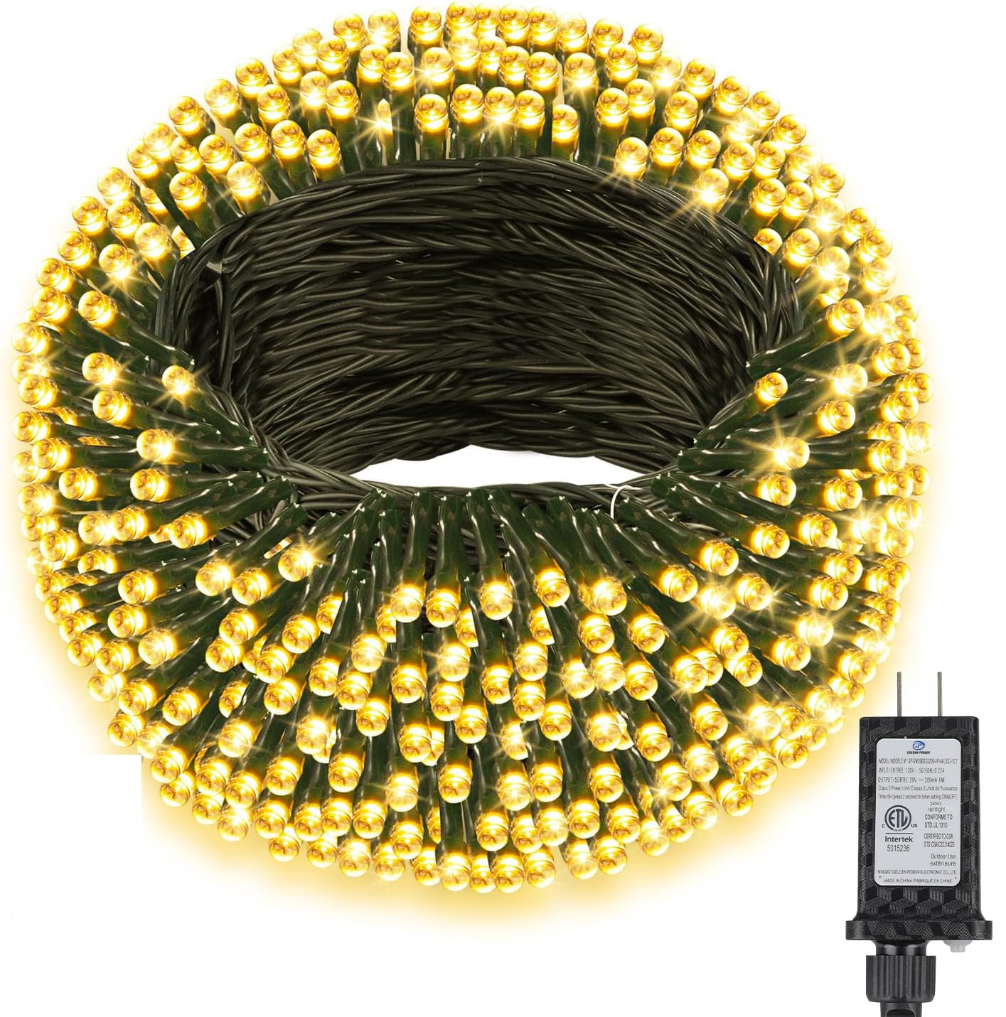 MGYIF 264FT 800 LED Christmas Lights, Twinkle Xmas Lights with 8 Modes and Timer, Outdoor Waterproof Christmas Tree Lights for R