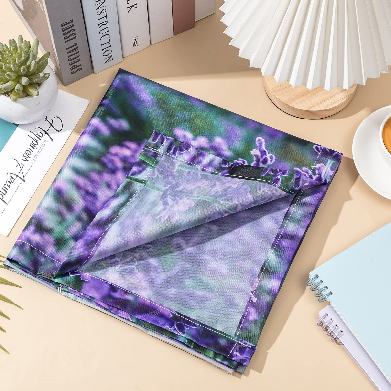 Patelai Fluorescent Light Cover Shade with 10 Magnets, 4 x 2 Feet, Lavender, Model PT-Patelai-3150 for Classroom, Office, Home