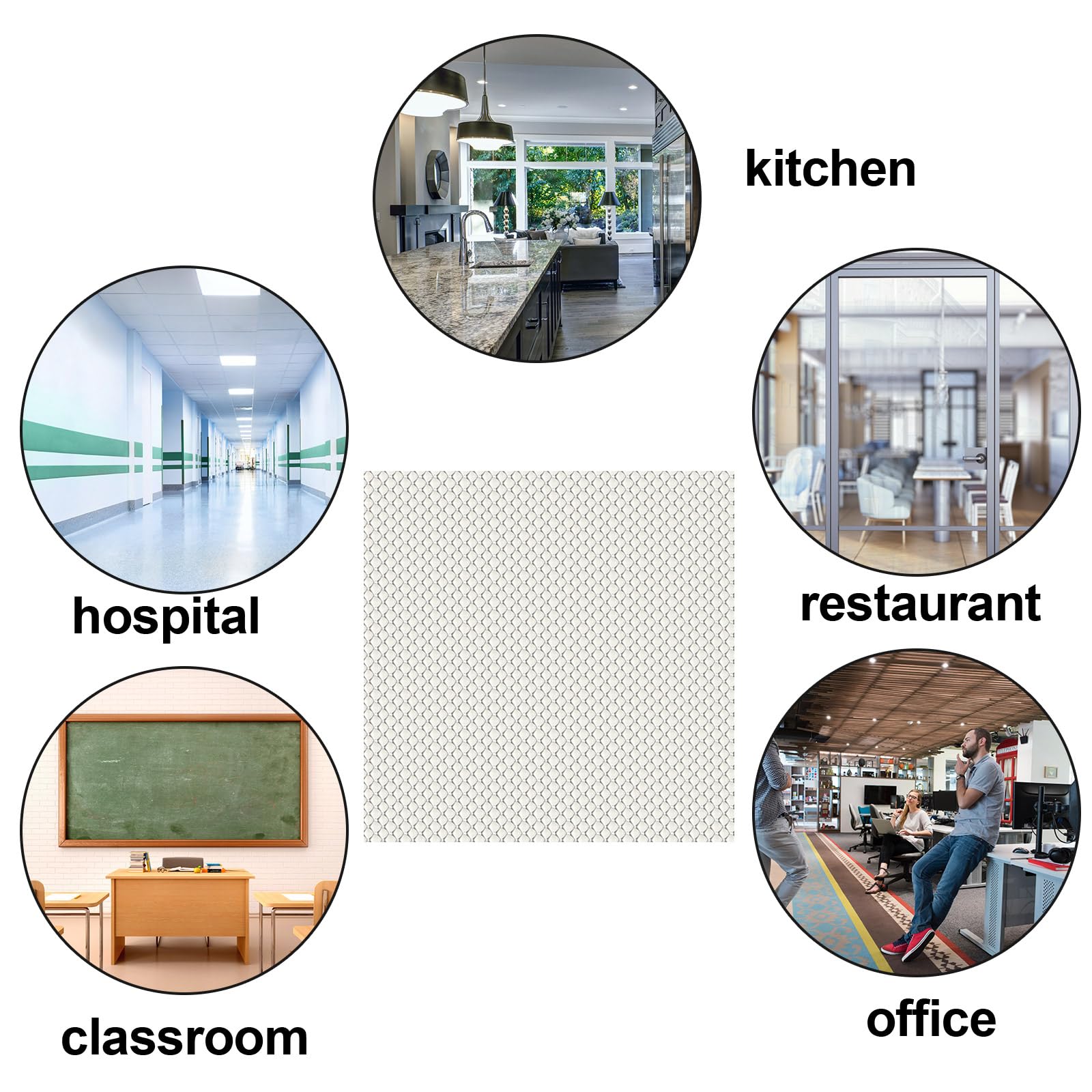 Frienda Acrylic Light Cover Panels, Clear, 24in x 24in x 0.1in, Replacement for Ceiling Fixtures, Model Frienda-light covers-0705