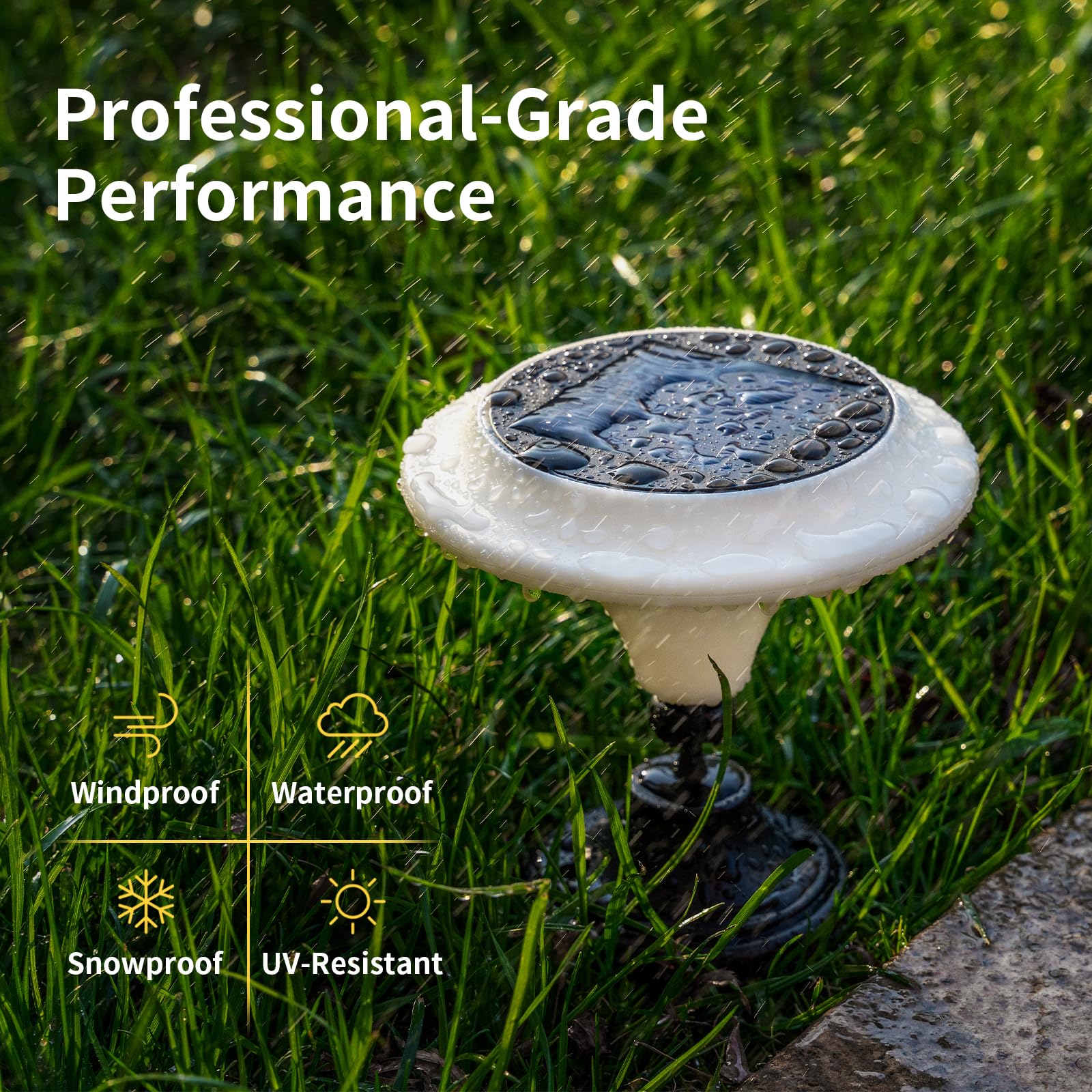 Opoira Solar Table Lights Outdoor, 2 Pack Classic Martini-Shaped Lanterns With Base & Ground Stakes, Waterproof Led Solar Powere