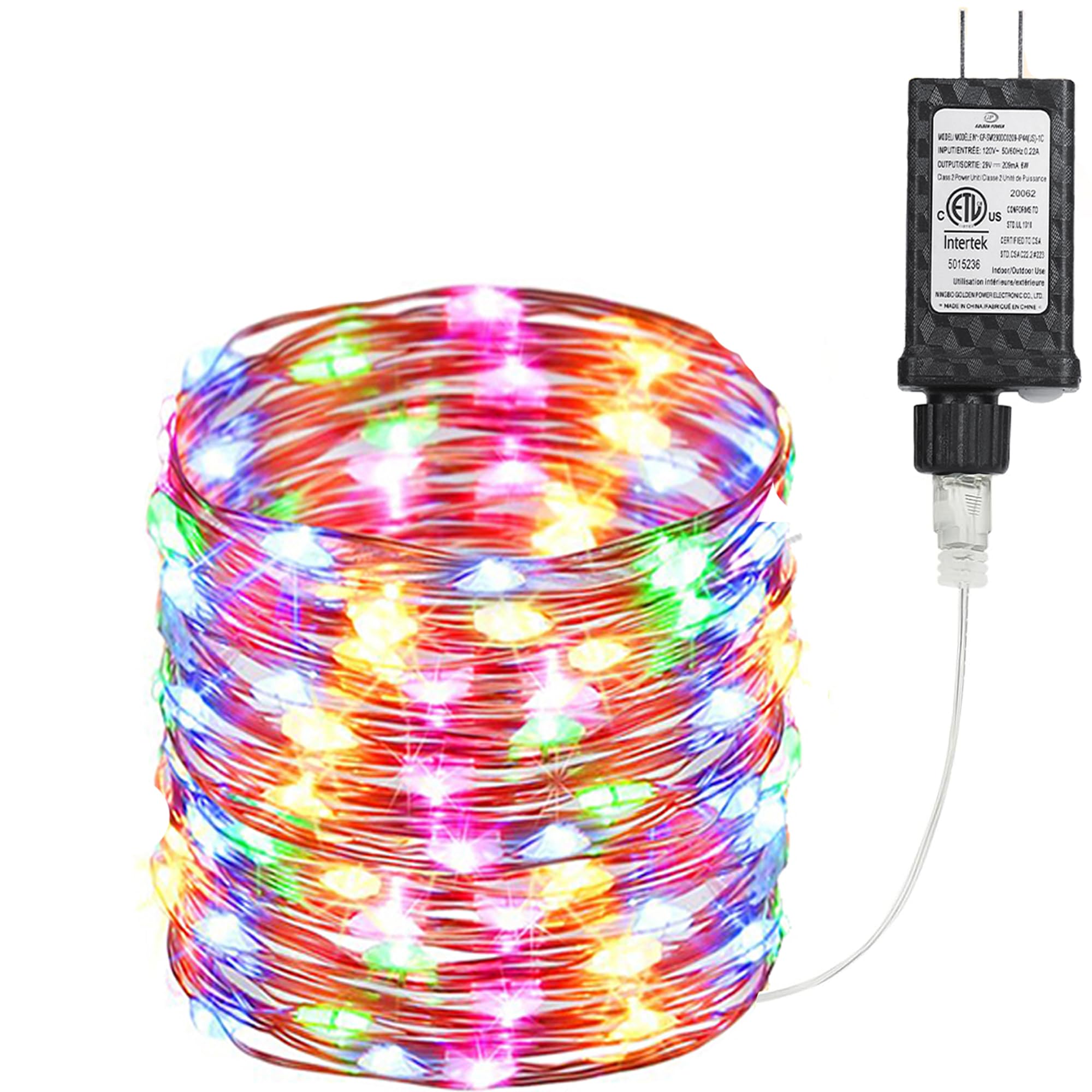 Joomer Fairy String Lights 33FT 100 LEDs Plug in Fairy Lights Indoor Copper Wire String Light DIY for Bedroom, Parties, Wedding,