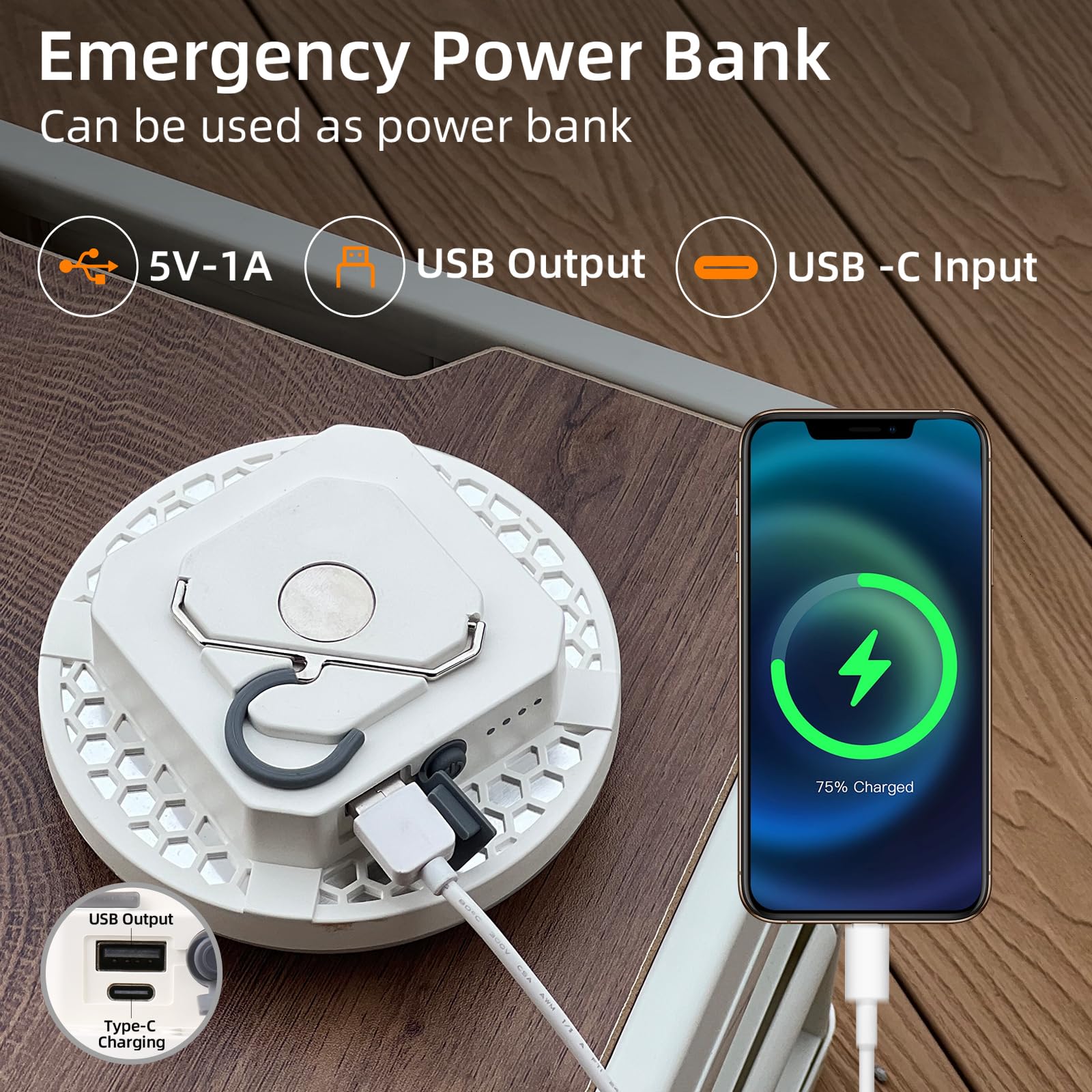 10000Mah Rechargeable Hanging Tent Light With Magnet  30W 4000Lm Led 3 Color Lighting Modes (Remote) Camping Lantern  Portable Ipx5 Waterproof Led Flashlight For Emergency & Gift