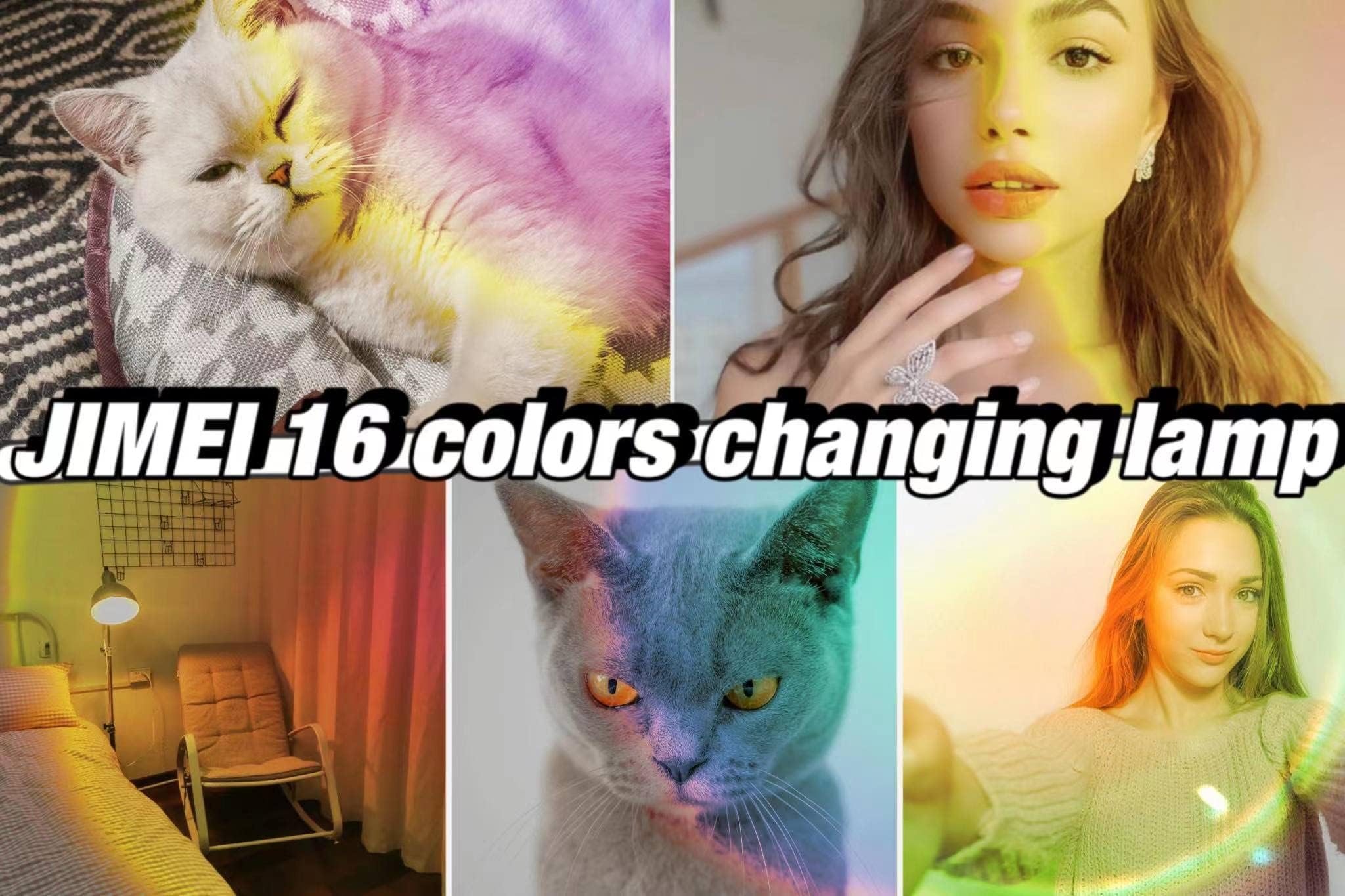 Jimei Sunset Lamp Projector - Led Lights For Bedroom, Rgb Sunrise Lamp, 10W, 360 Rotation, Mood Lighting, Home/Room Decor, Chris