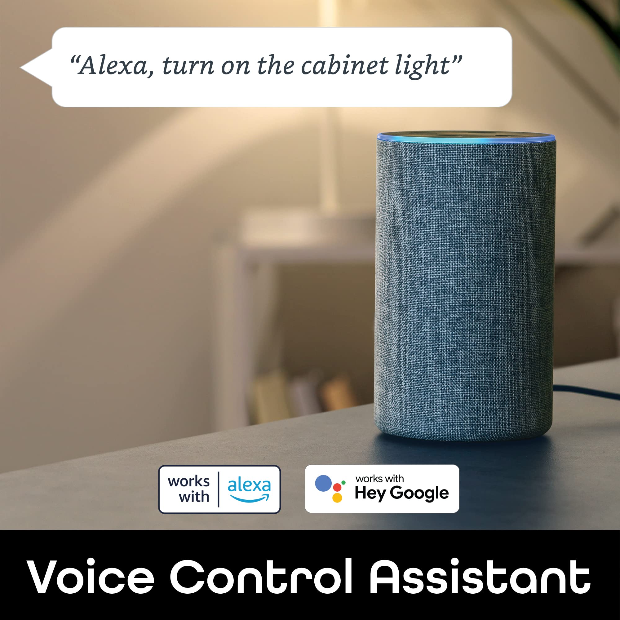 Geeni Smart LED Strip Lights, RGBWW Color Changing, 9.8FT, Weatherproof, Dimmable, Works with Alexa & Google Home, Model GN-EW005-999S