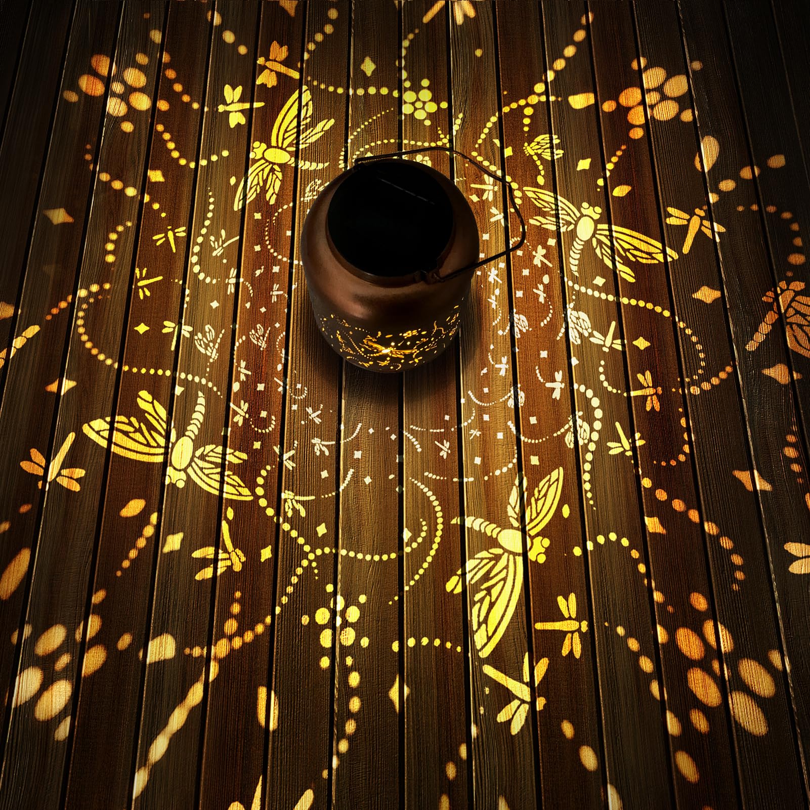 Solar Lantern Lights Outdoor Waterproof Gifts For Women Mom Grandma Dragonfly Christmas Decorations Outside Garden Decor Hanging