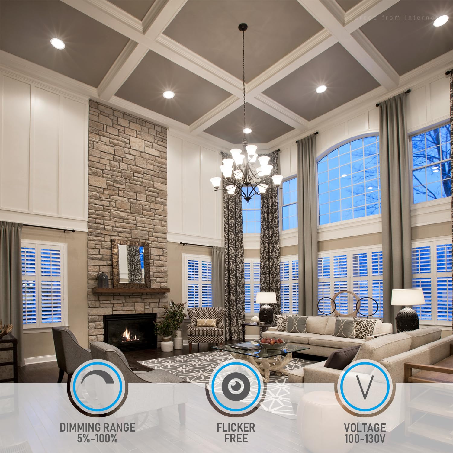 Torchstar Ultra-Thin 8 Inch Led Recessed Light With Junction Box, 5%-100% Dimmable Aluminum Recessed Downlight, Etl & Es Listed, 4000K Cool White, 18W Slim Recessed Lighting, Pack Of 6