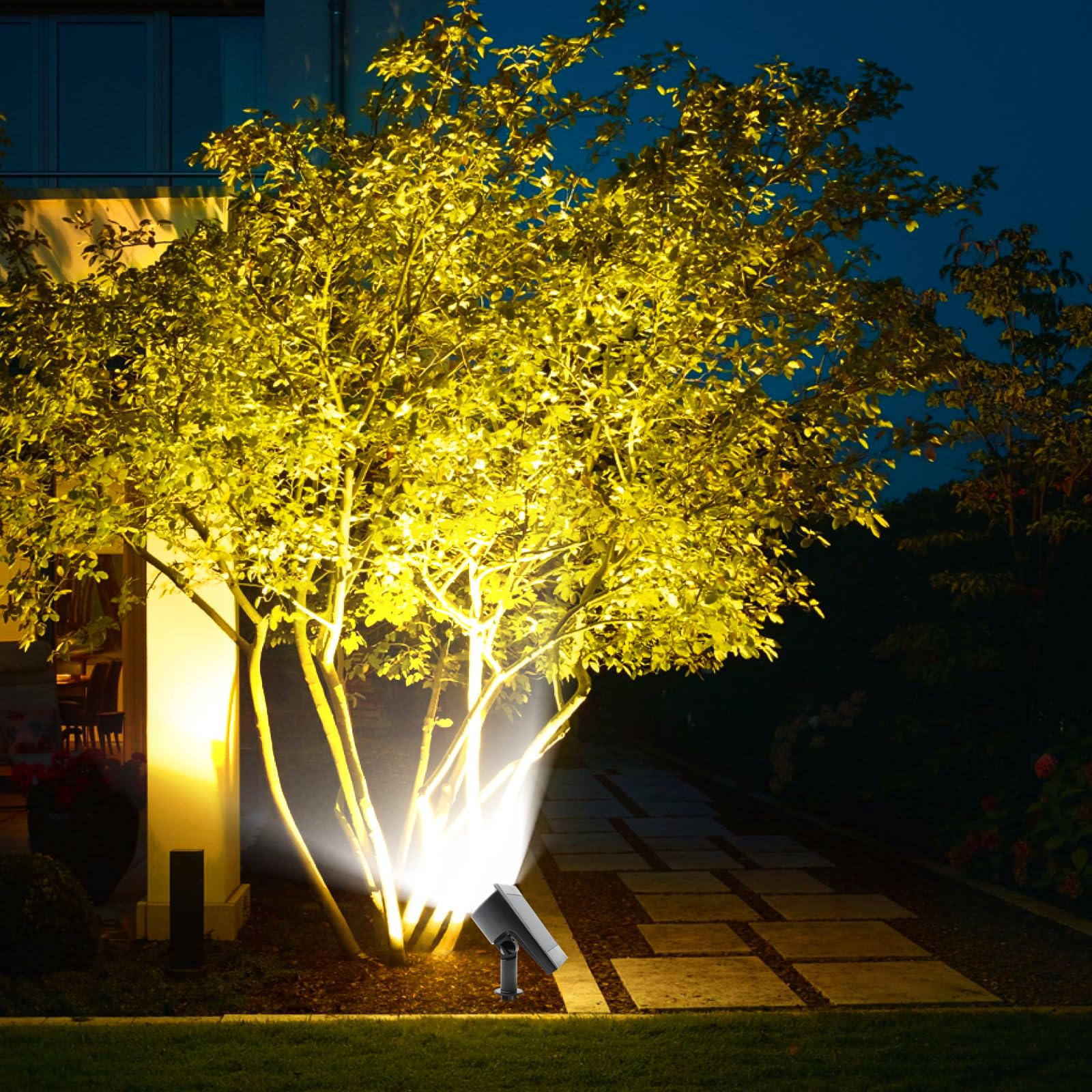 Aomil 32Led Solar Spot Lights Outdoor, Spot Lights Outdoor, Solar Flood Lights Outdoor, Solar Spot Lights For Outside Waterproof Ip65, Outdoor Lights For Yard,Garden,Walkway (2 Pack(Cool White))