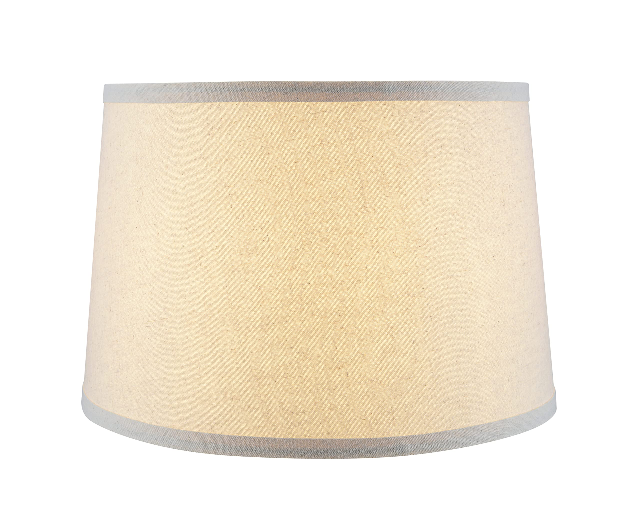 Aspen Creative 38026-2, Empire Collapsible Spider Lamp Shade, Oatmeal, 13 Top x 15 Bottom x 10 Slant Height, Set of 2