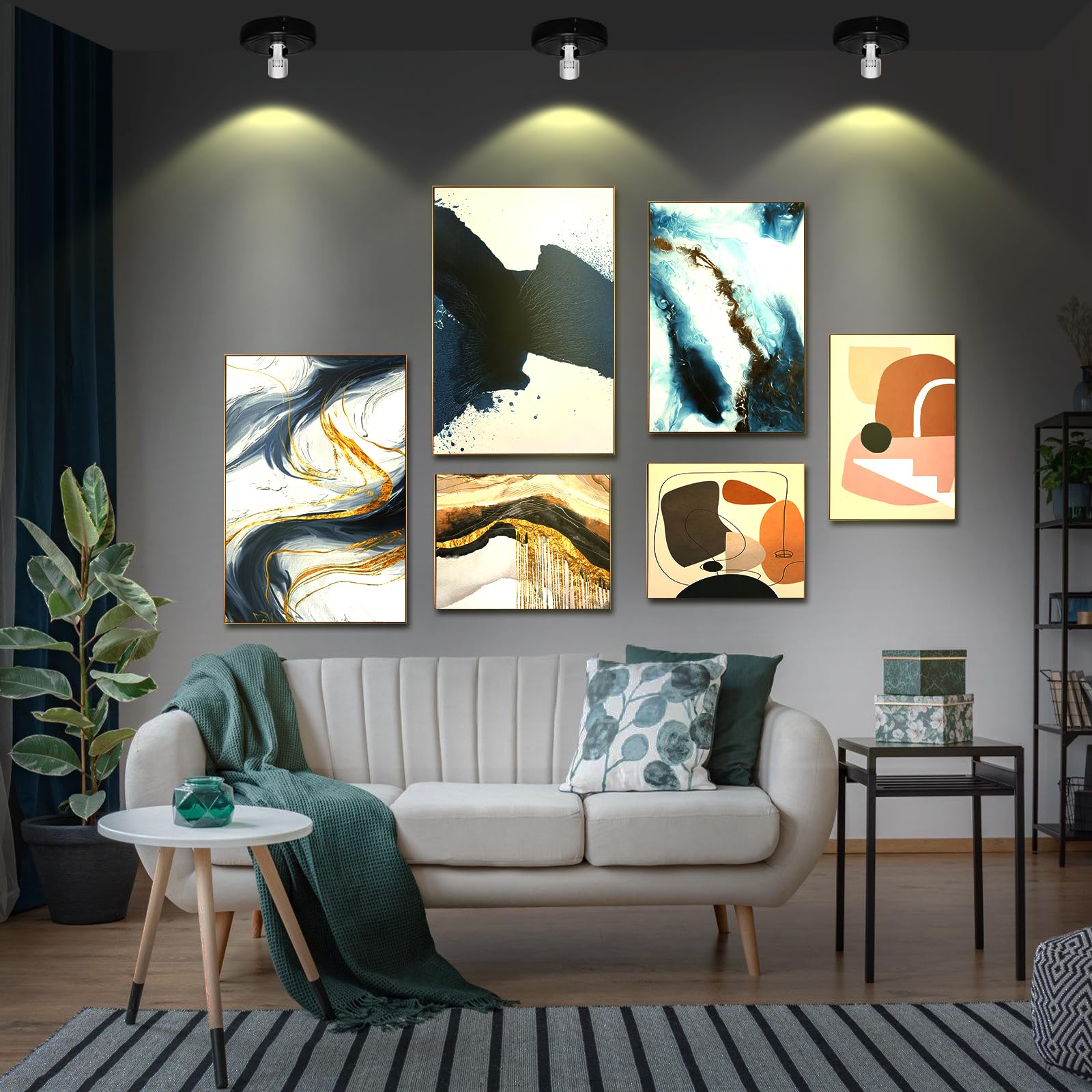 Led Spotlight Battery Operated, Wireless Picture Light, Accent Spot Light For Indoor Plant Tree, Display Puck Lights With Remote