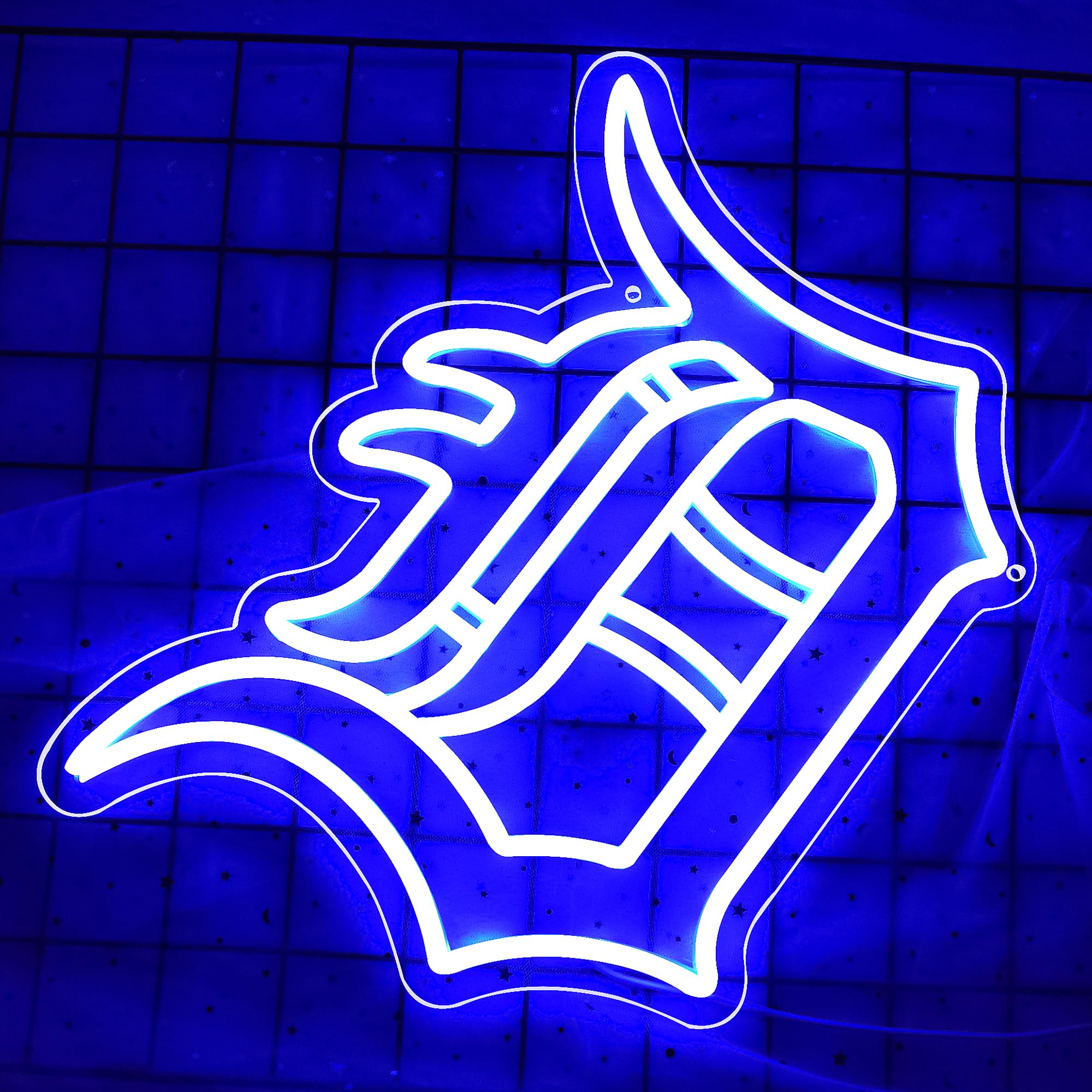 Brineon Baseball Neon Sign - LED Wall Decor, 16.1x11.8in, Acrylic, Blue-T, USB Powered, Ideal for Man Cave, Garage, Bar, Party, Gifts