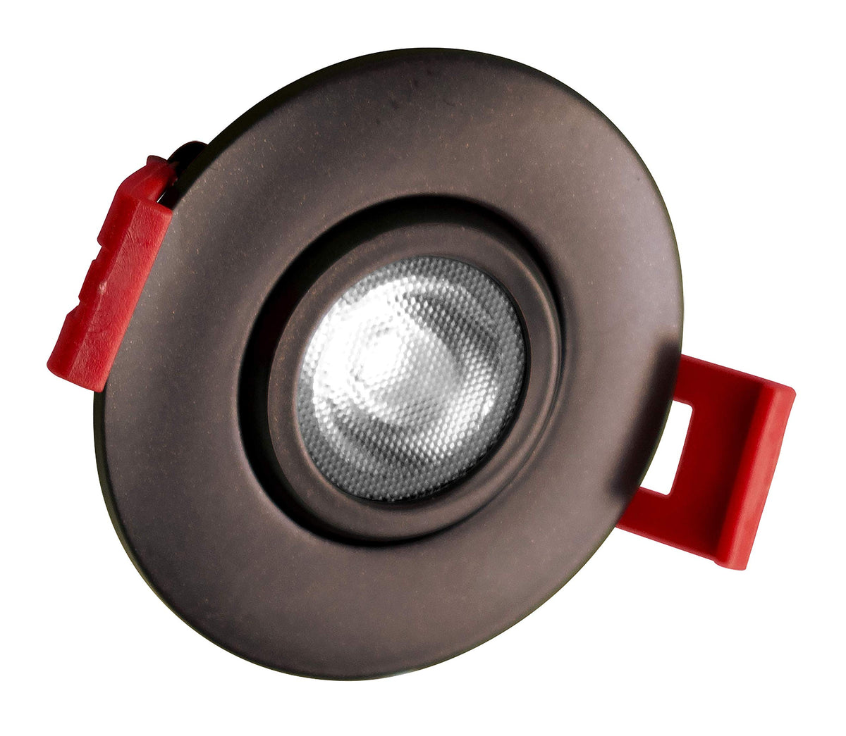 NICOR Lighting 2 inch LED Gimbal Recessed Downlight in Oil-Rubbed Bronze, 2700K (DGD211202KRDOB)