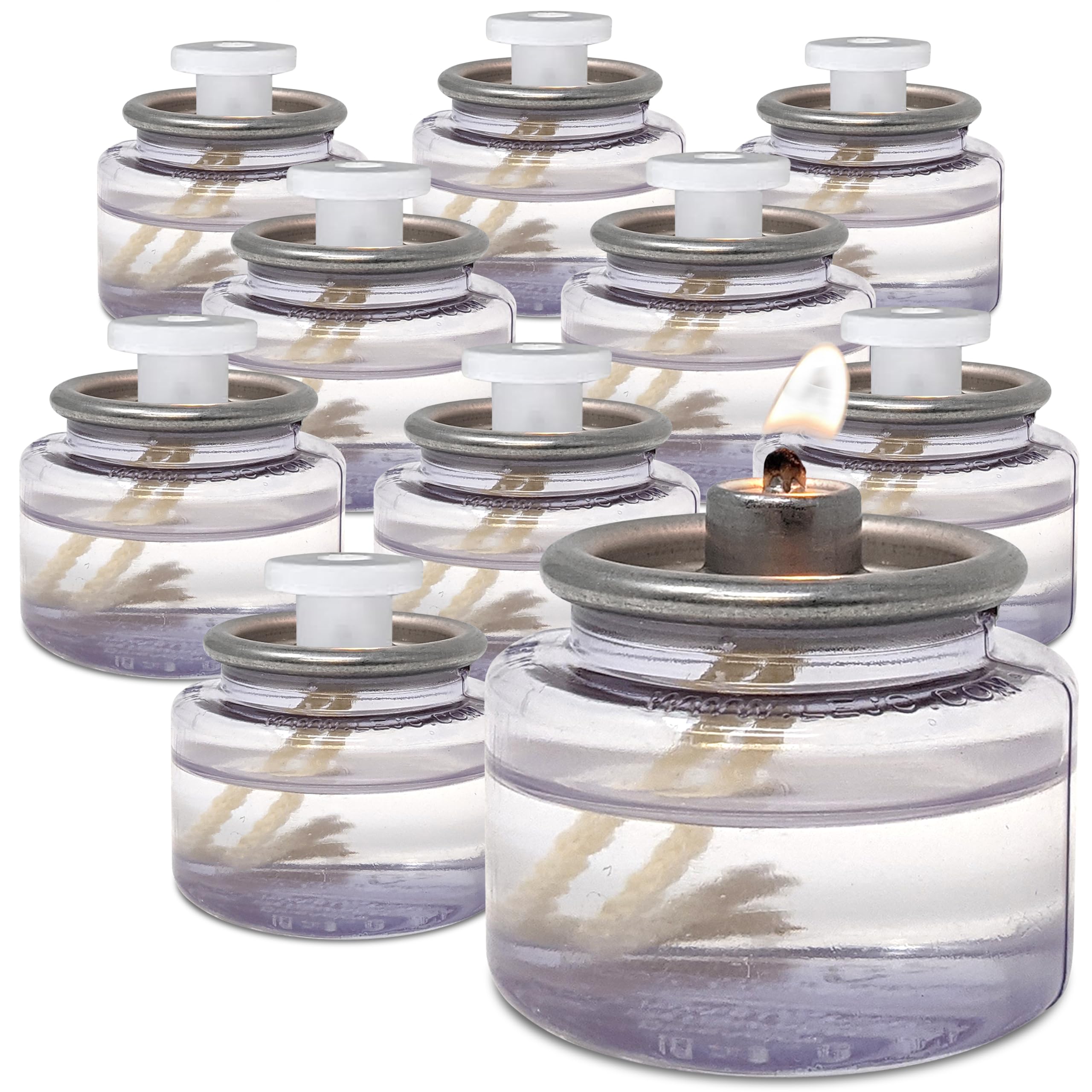 Hyoola Oil Candles - 8 Hour Liquid Candles - Disposable Liquid Paraffin Tea Lights - 12 Pack - For Restaurant Tables And Emergency Candles