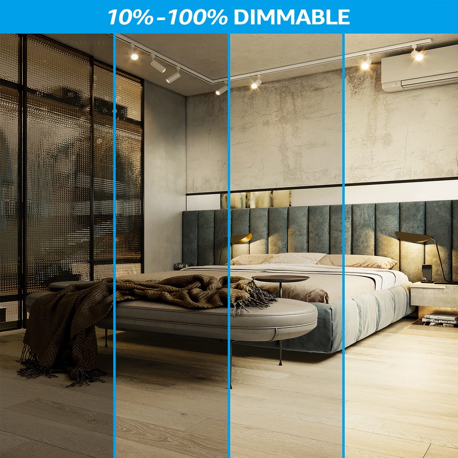 Leonlite 8-Pack 8.5W Led Track Lighting Heads, Cri90 H Track Lighting, Dimmable Track Light Heads, Etl Listed, 36° H Track Lighting Heads, 2700K Soft White, Matte White