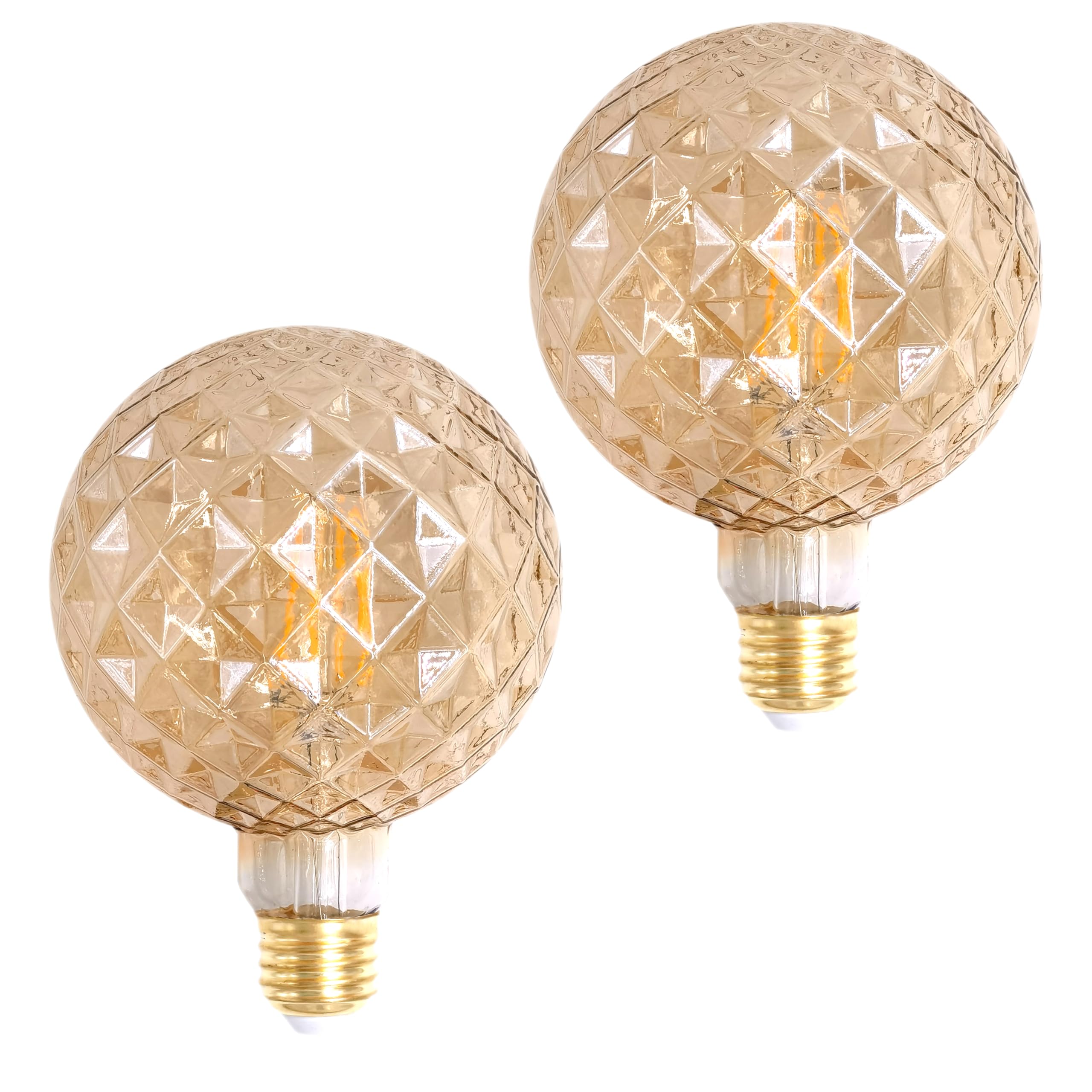 Sd Lux Decorative Light Bulbs Vintage Led Edison Bulb 6W 600Lm (60W Equivalent) Dimmable G40 Globe Cri>90 Medium Base E26 Warm W