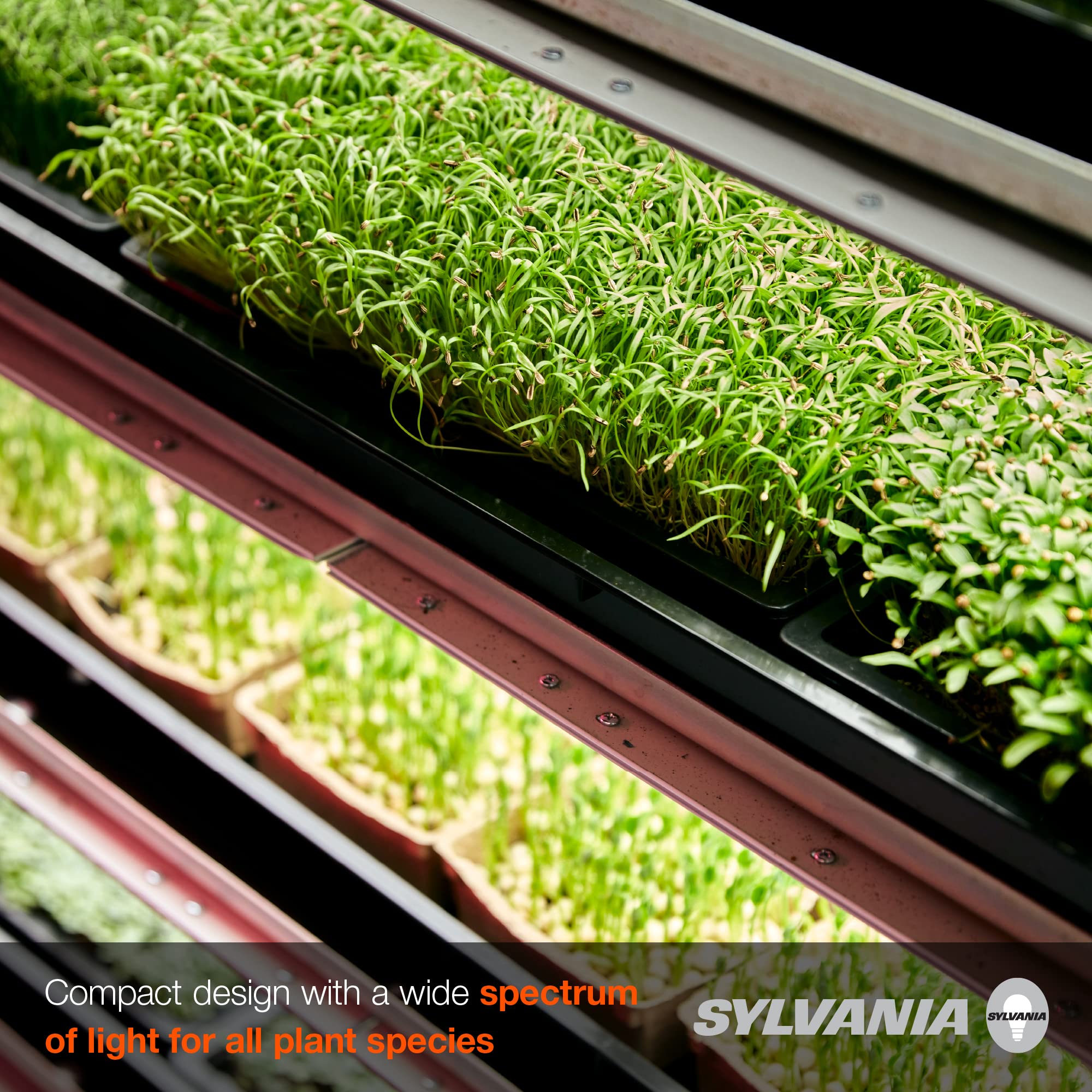 LEDVANCE SYLVANIA 400W High Pressure Sodium Grow Light, E39 Base, 50,000 Lumens, 2100K, Clear, Model 65308