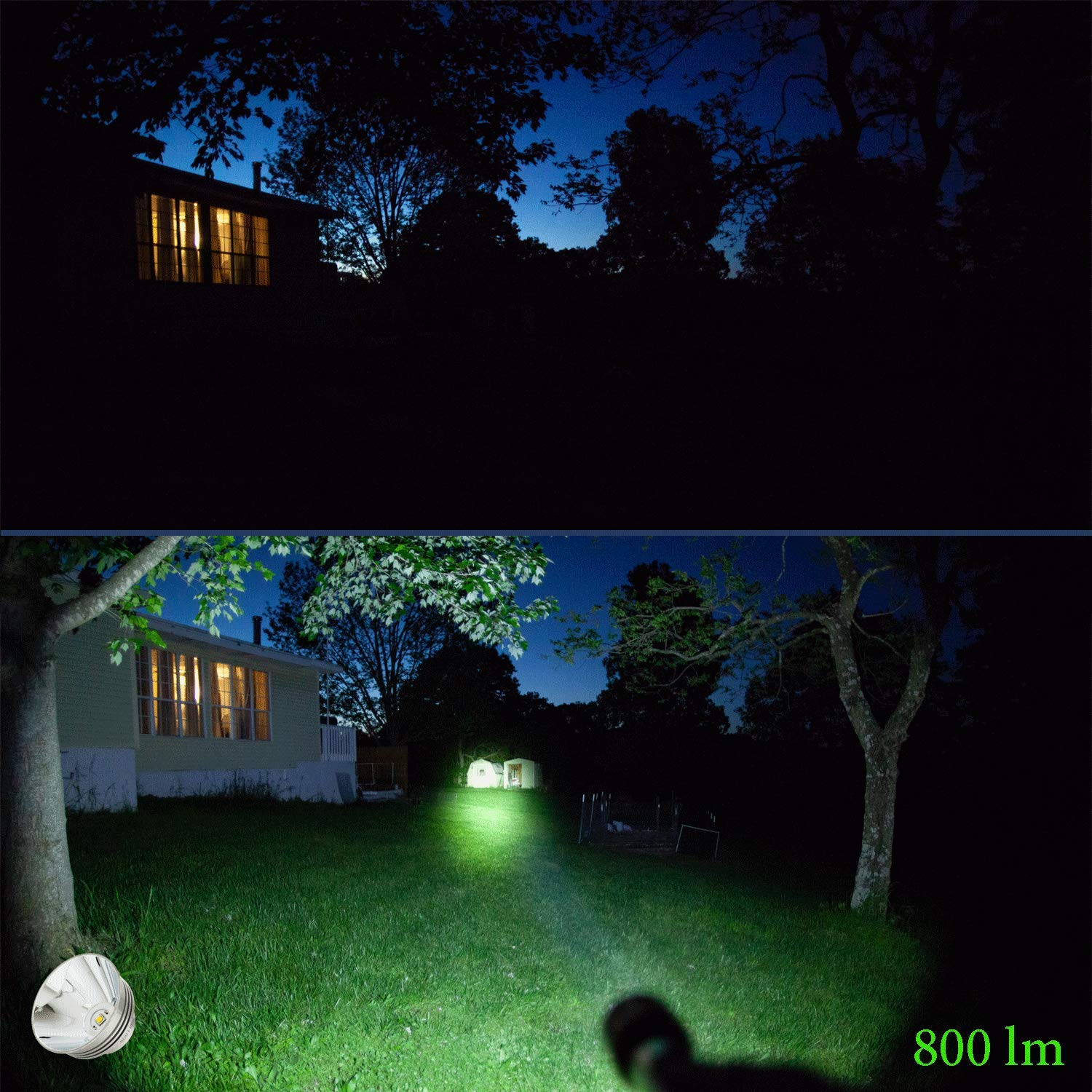 Lumencraft LED Conversion Kit for MagCharger Flashlight - 800 Lumen Output, Aluminum, Silver, Model 800MC, 1 Count