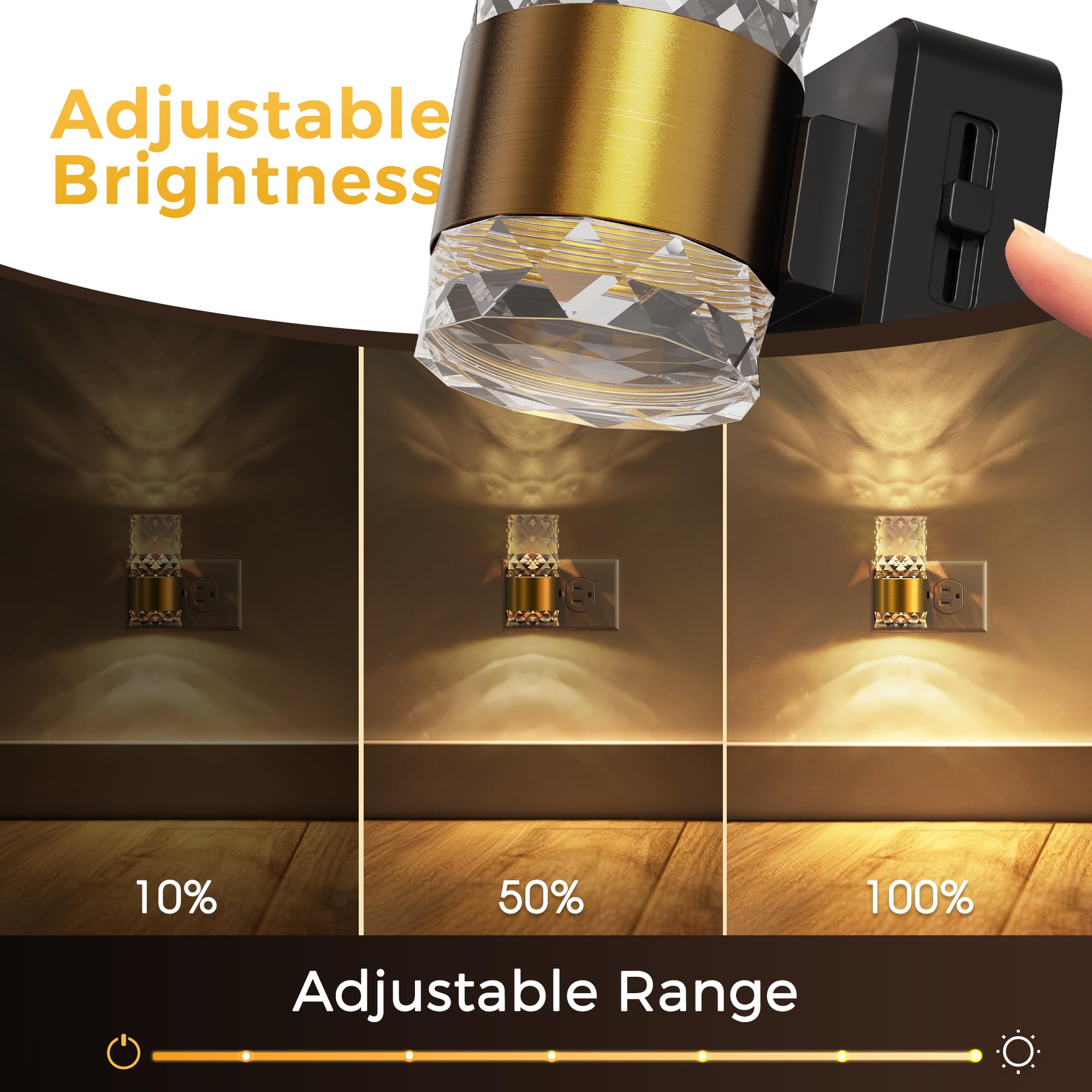 L Lohas Led Night Light  Modern Night Lights Plug Into Wall  2 Pack 3000K Soft Warm 0-100Lm Adjustable Nightlights Automatic Nightlights Plug In With Dusk To Dawn Sensor For Room Bathroom Hallway