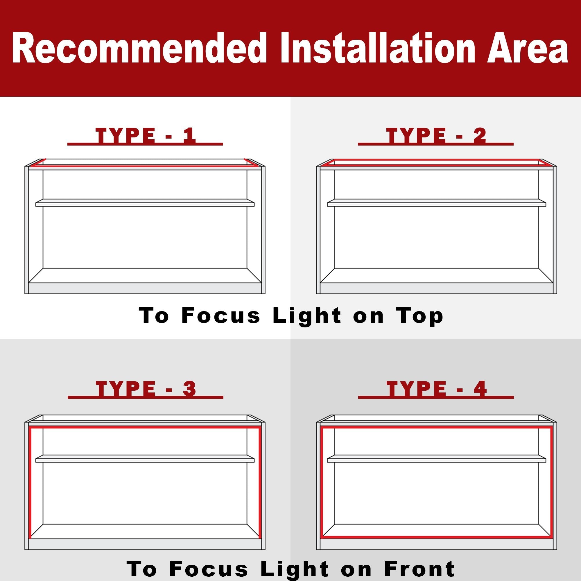 Crystal Vision Premium LED Kit - 12.5ft, White, Pre-Installed for Showcase & Display Case, Model H&PC-73689, Includes Dimmer