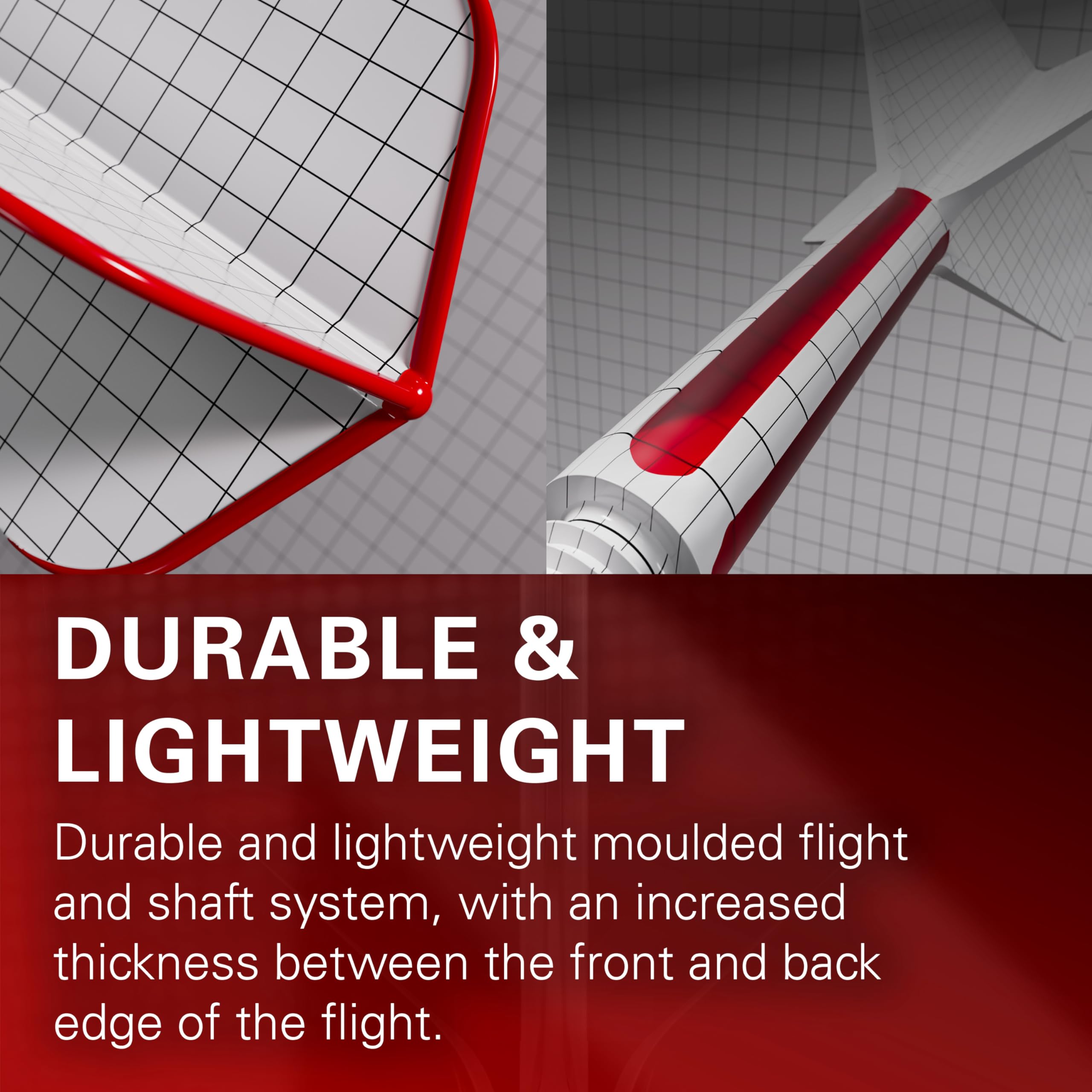 TARGET Darts K Flex Integrated Dart Flight and Shaft, No.6 Clear (Medium) | Pack of 3 K-Flex - No 6, Precision Moulded 2-in-1 Da