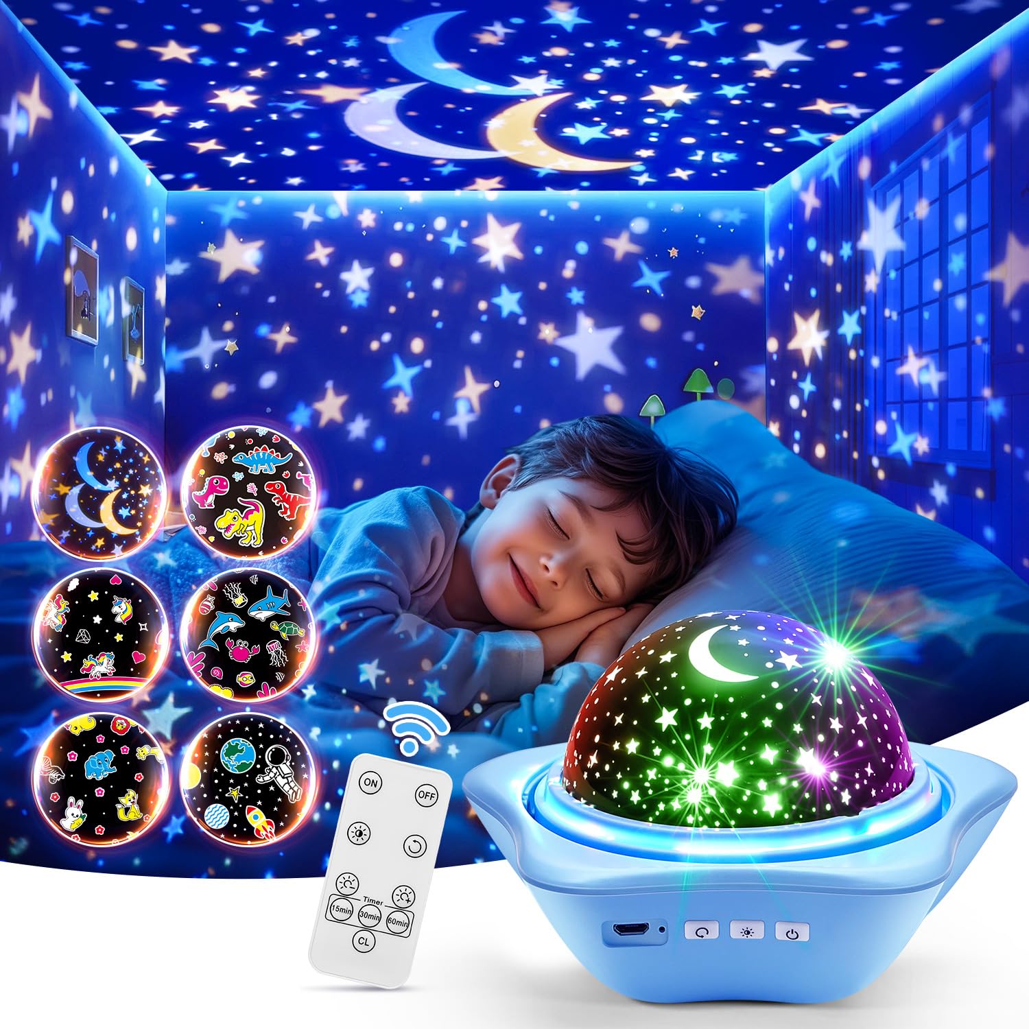 Night Light for Kids Night Light Projector, Baby Night Lights for Bedroom, Star Projector Galaxy Light Star Lights for Bedroom, 