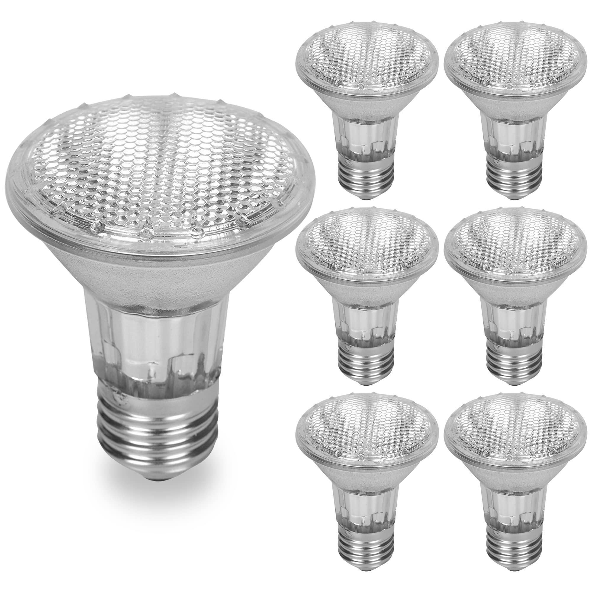 12Vmonster PAR20 Halogen Spot Light Bulb 35W E26 Warm White 6 Pack 120V