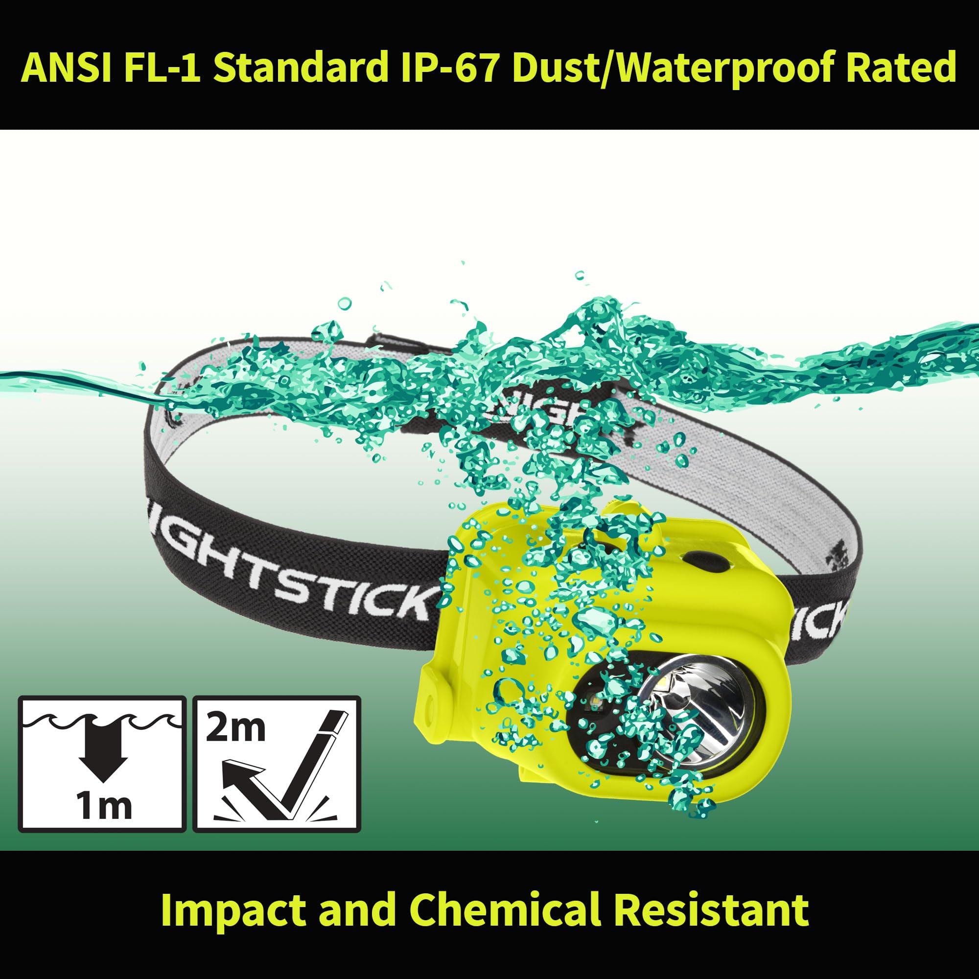 Nightstick Headlamp XPP-5454G, Intrinsically Safe, Small, Green, Polymer Material