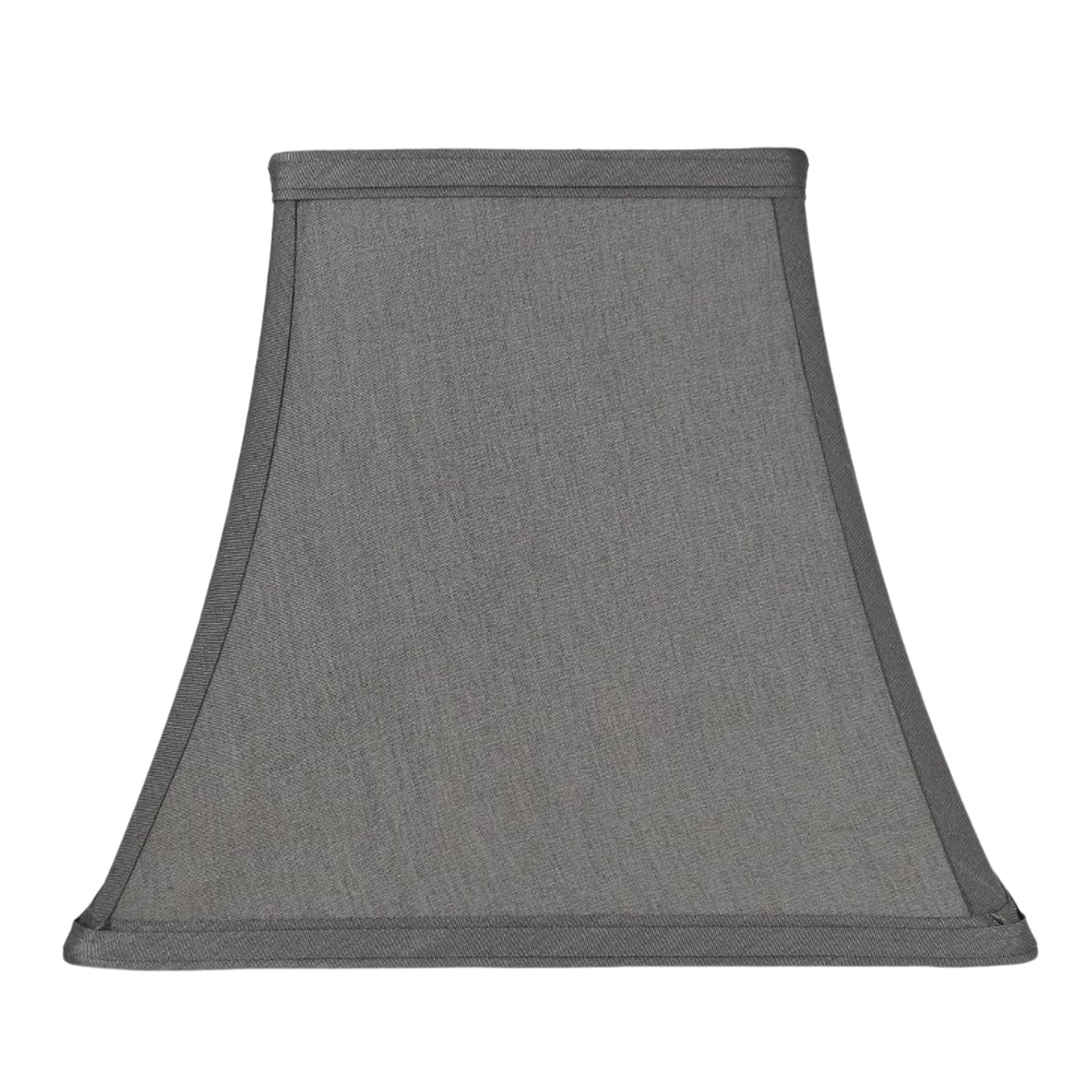Urbanest Softback Bell Lampshade, 5.25x9x8in, Gray Faux Silk, Spider Design