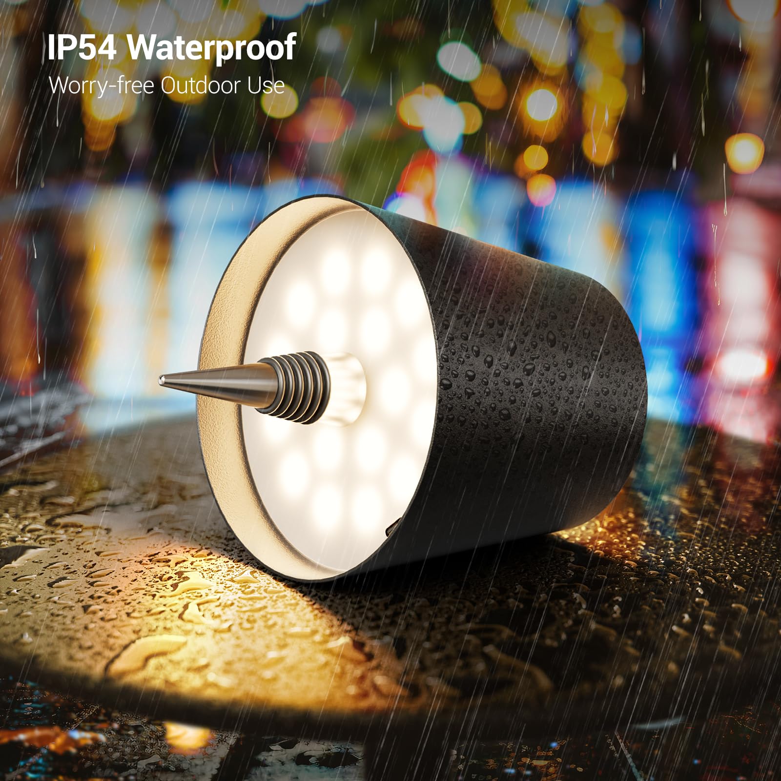 Wokwoyio Wireless Bottle Lamp, Rechargeable Stepless Dimming Led Wine Bottle Lights With 3 Color Temperatures For Desk, Bedroom,