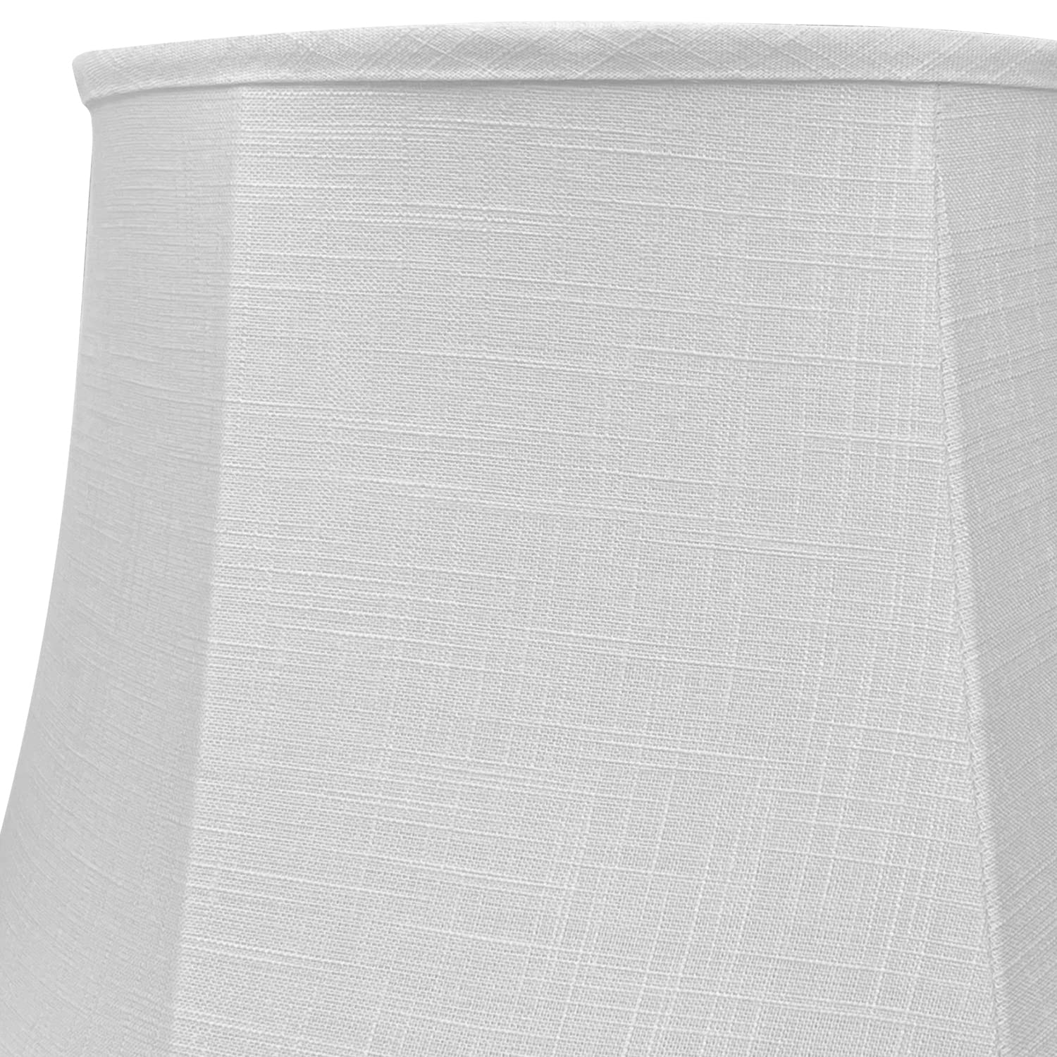 TOOTOO STAR Large Drum Lamp Shade for Chandeliers, 12x16x11in, White, Fabric Natural Linen, Model 0203