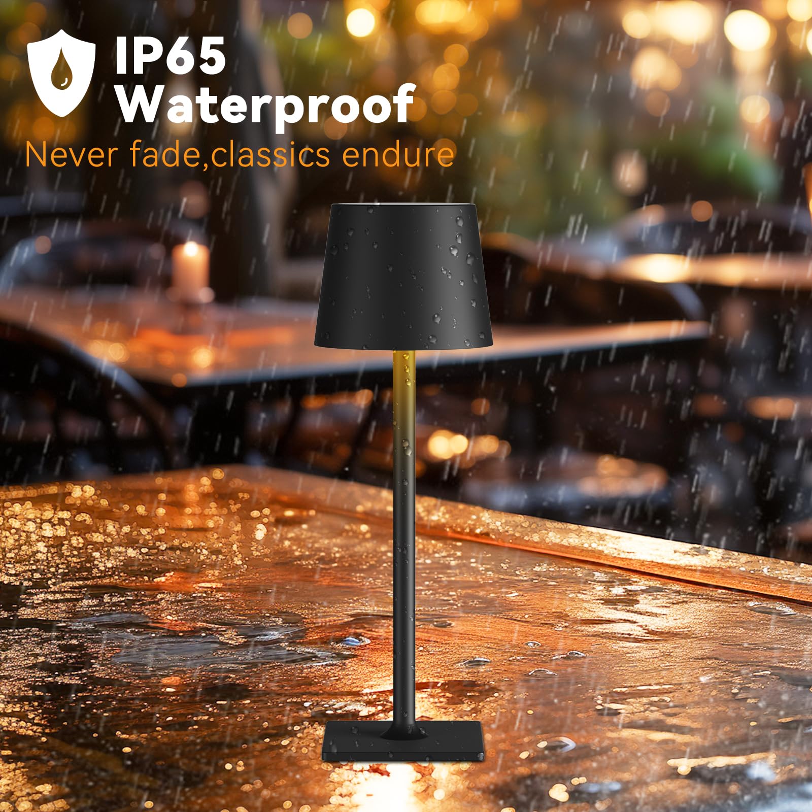 Yogaret 4 Pack Rechargeable Cordless Led Table Lamps,Cordless Lamp With 6000Mah Battery Operated, Portable Indoor/Outdoor Table