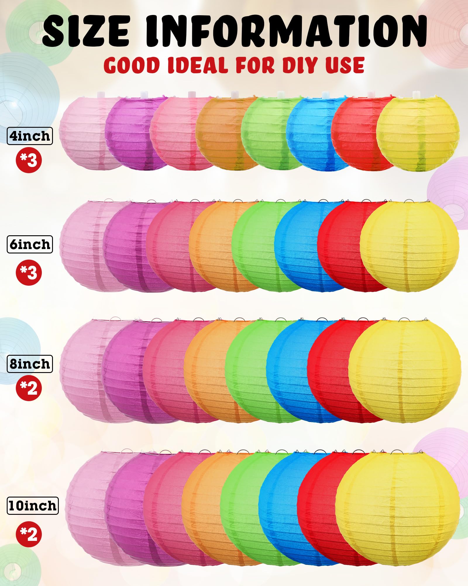 Treela 80 Pcs Paper Lanterns Chinese Japanese Paper Lanterns Classroom Party Decorations Ceiling Hanging Decor For Home Parties